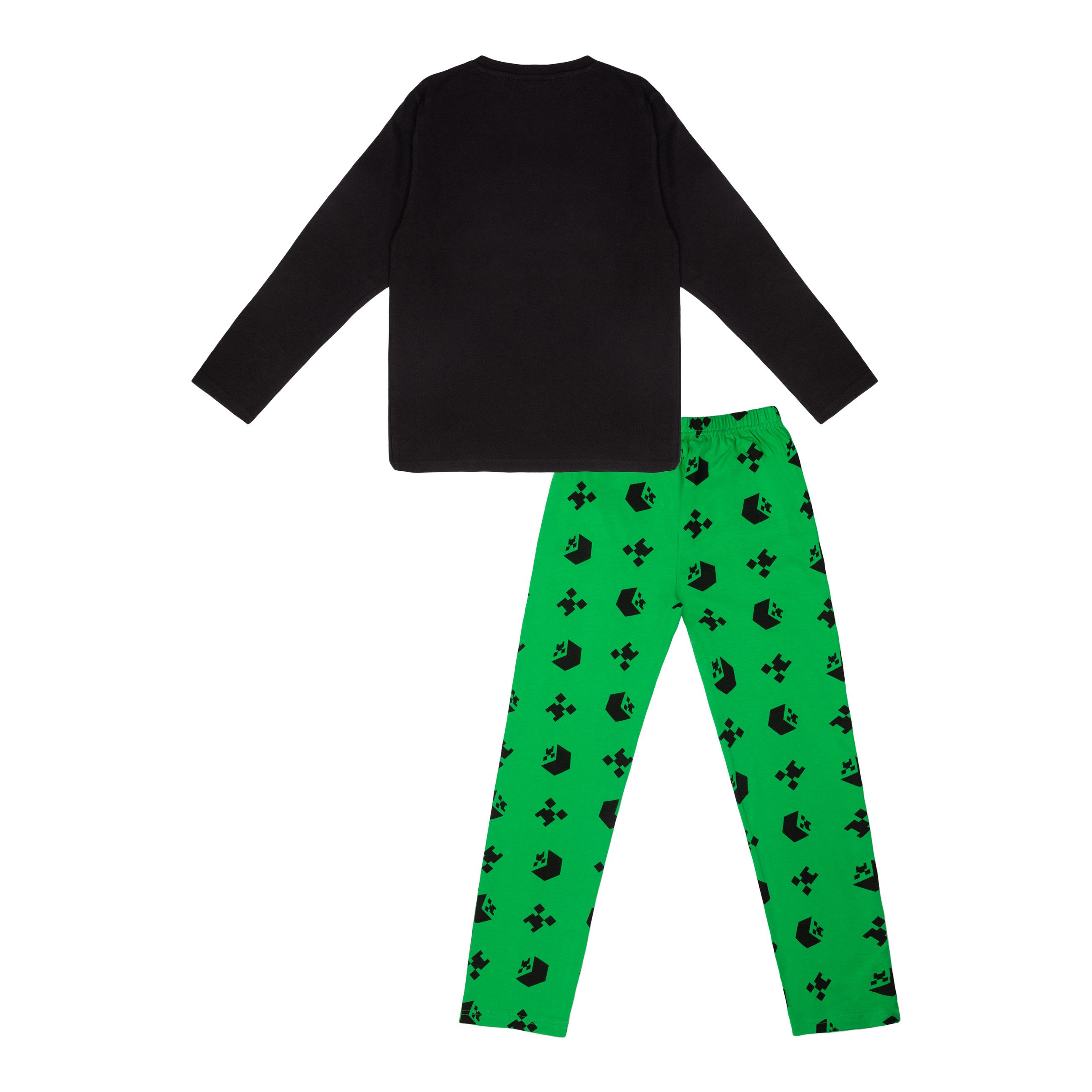 Minecraft Schlafanzug Minecraft Creeper Schlafanzug Pyjama Langarm (Minecraft)