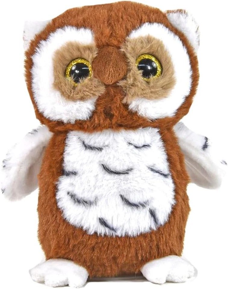 Kögler Plüschfigur Kögler Labertier Eule - "Hedwig" (1-St), Spricht nach und bewegt sich beim Wiedergeben.