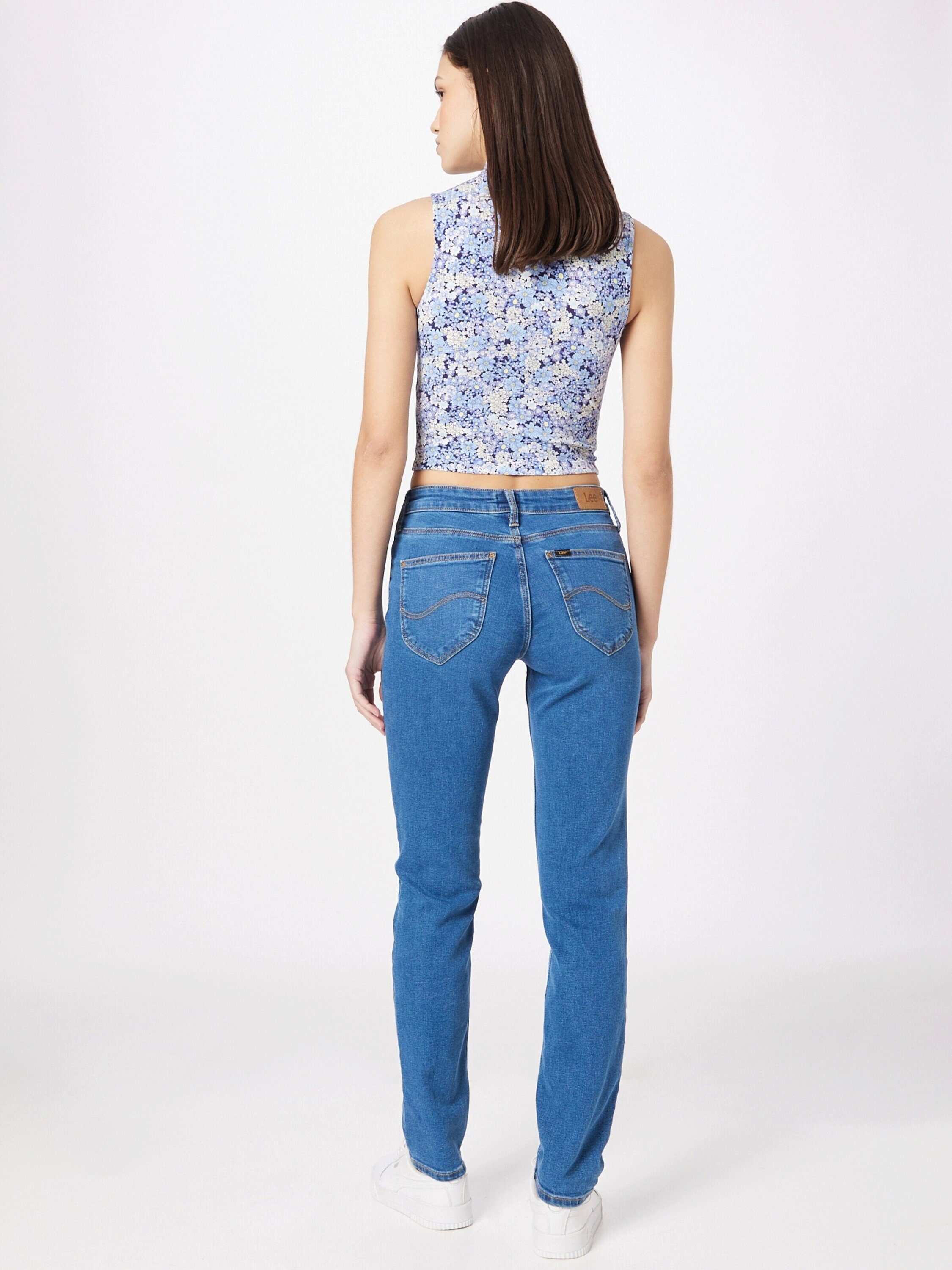 Plain/ohne Lee® Details (1-tlg) Regular-fit-Jeans Marion