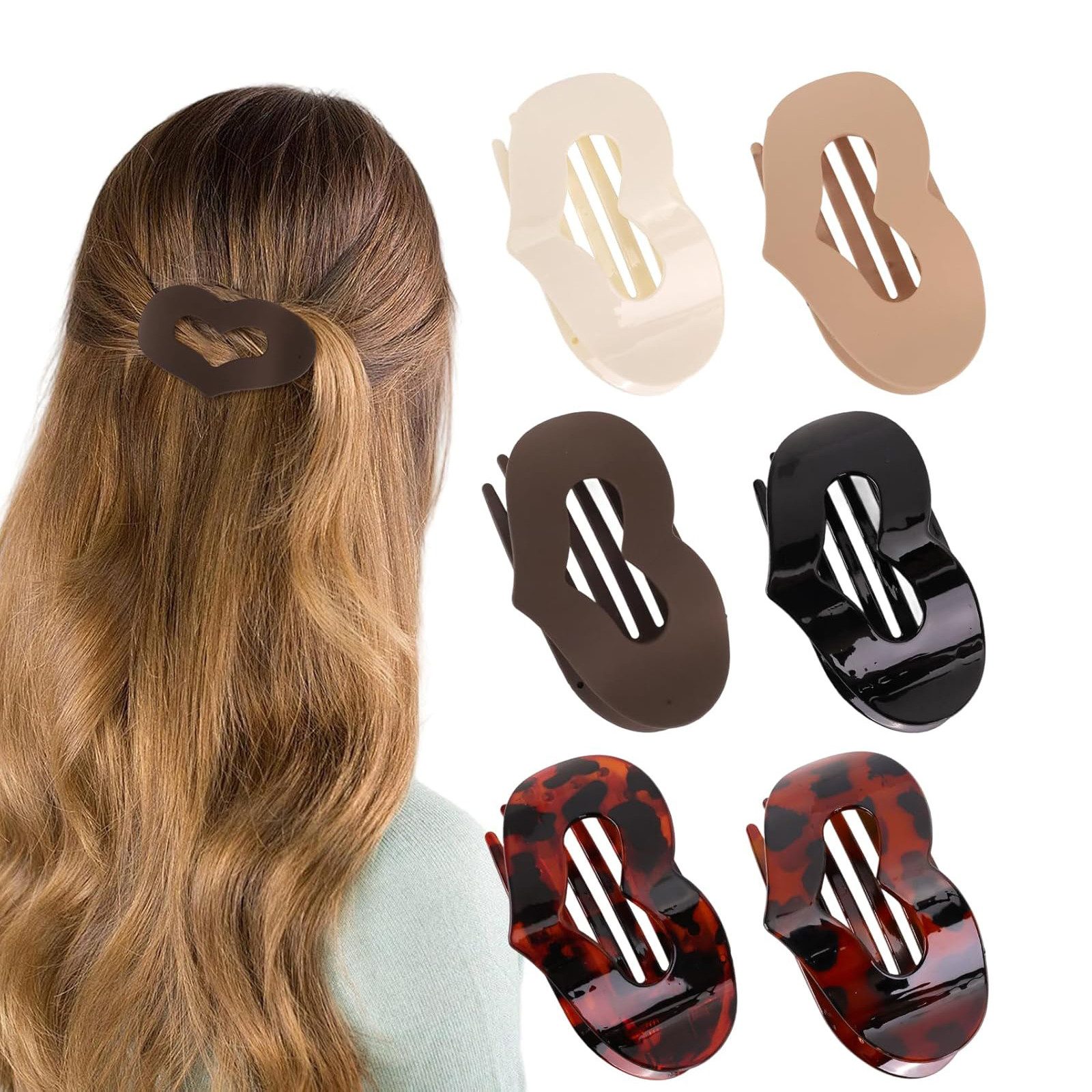 HAUSS SPOLE Haarklammer Leopard Haarclip Haarklammer Haarzubehör für Damen und Mädchen
