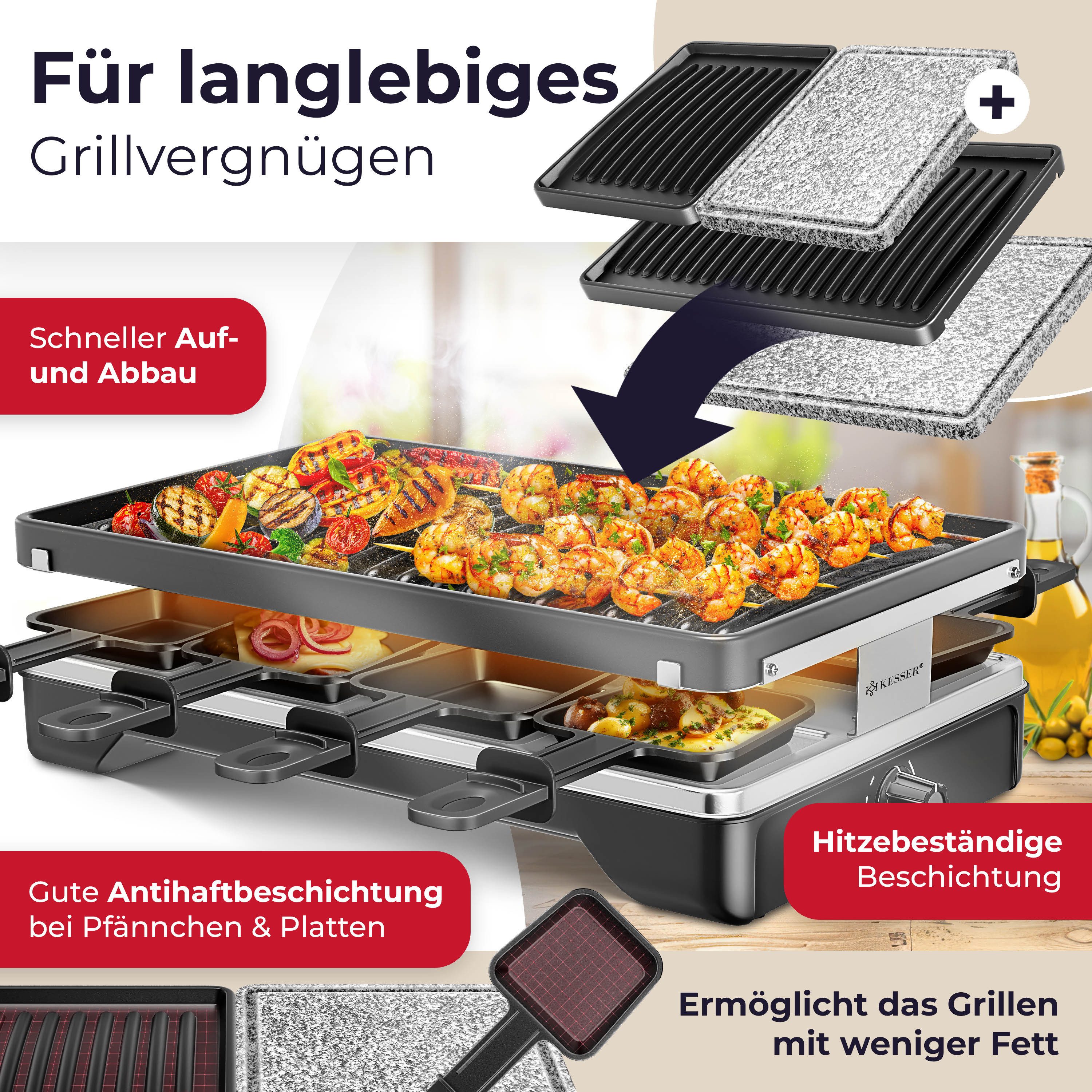KESSER Raclette 1200 W - Bild 3