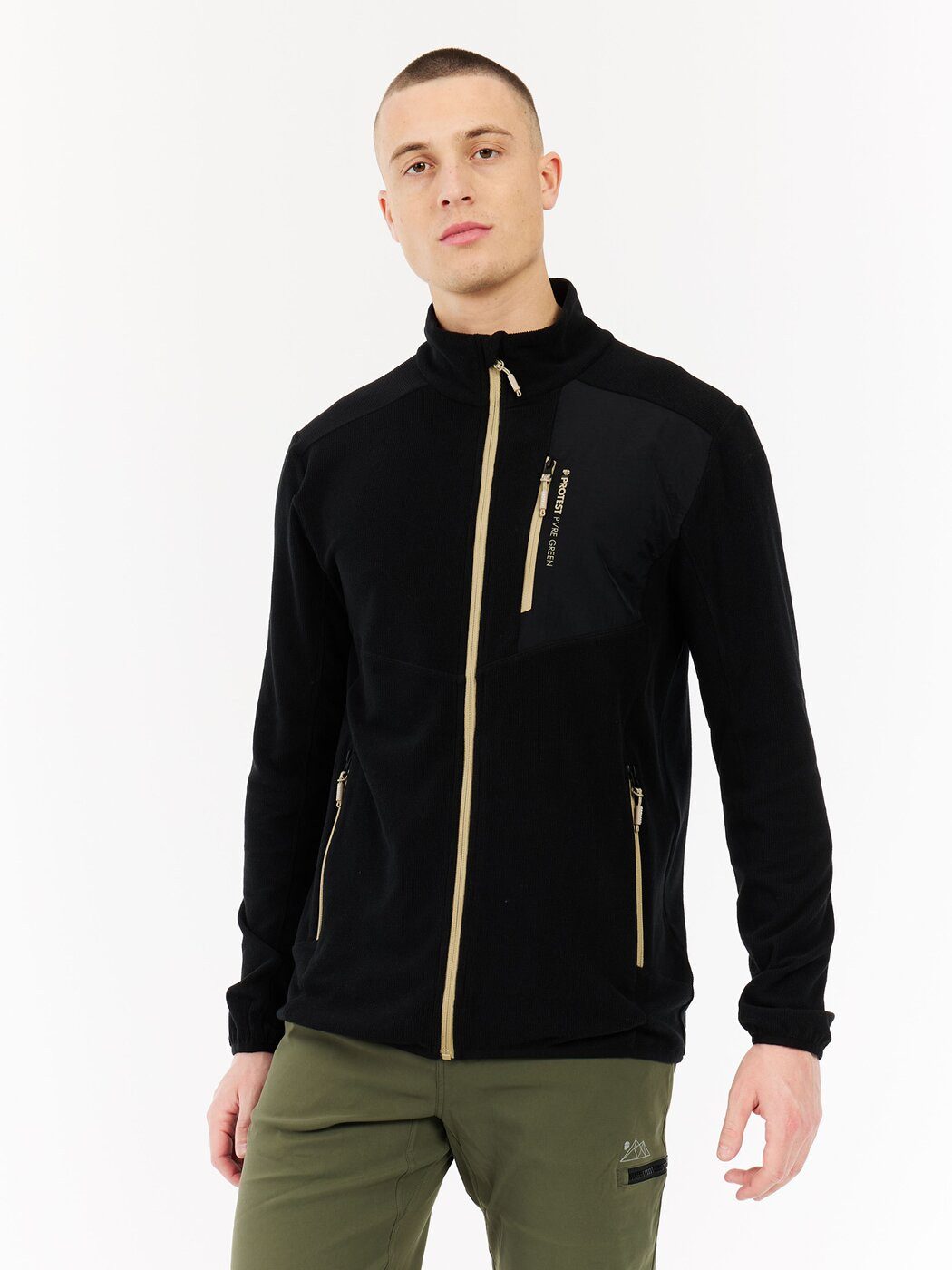 Protest Fleecejacke PRTPallas outdoor full zip top True Black