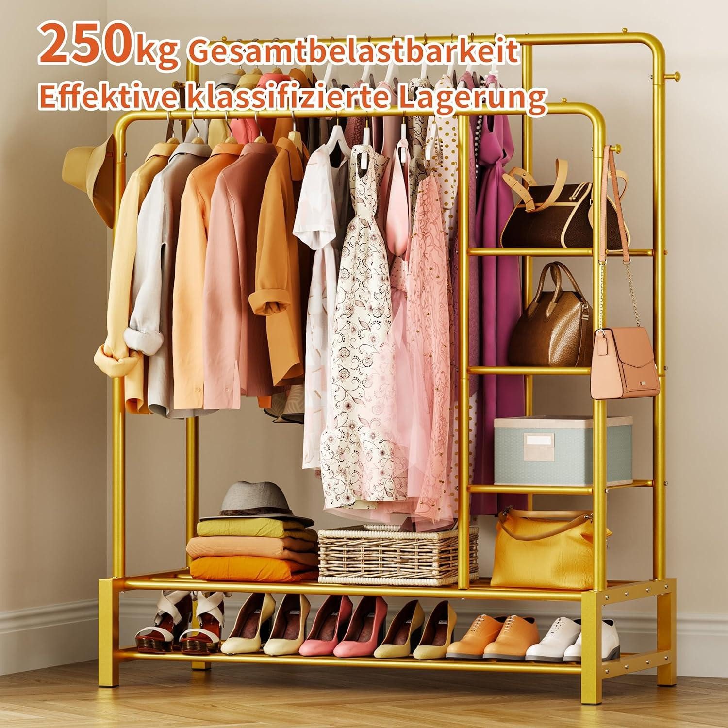 LuxusKollektion Büromöbel-Set Breiter Kleiderständer 170x120cm Metall günstig online kaufen