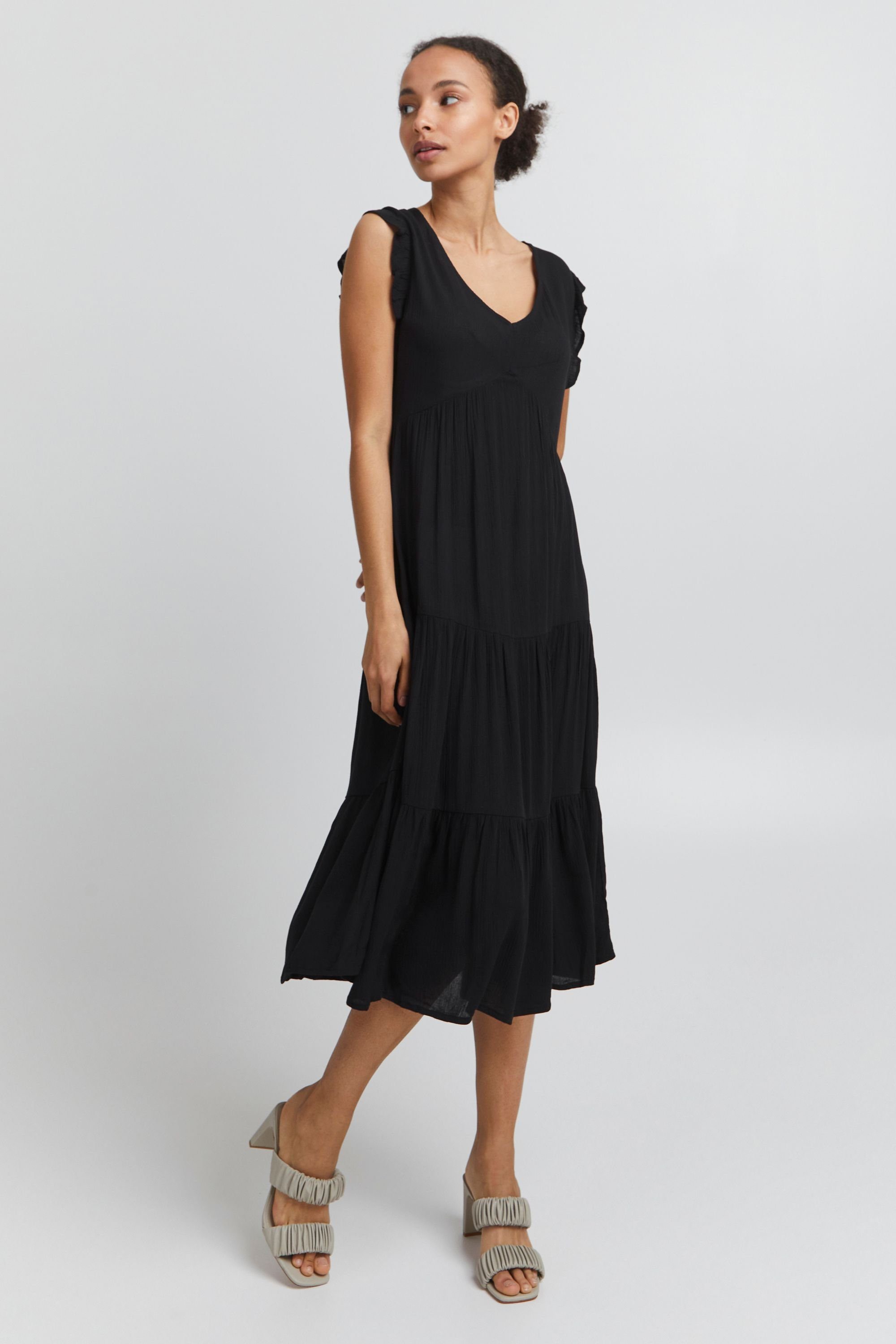 Ichi A-Linien-Kleid IHMARRO DR2 Black 20116367 (194008) 
