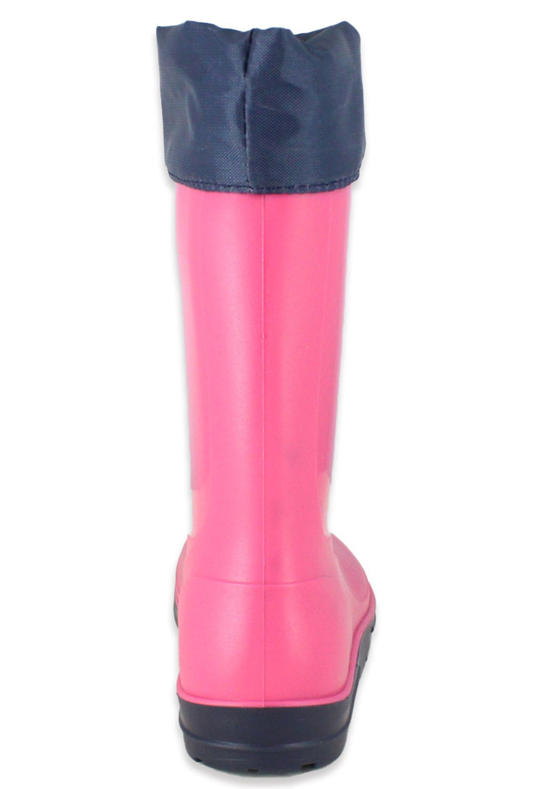 wasserdicht, vielen Gummistiefel in Allrounder, herausnehmbare Passform, pink Innensohle und erhältlich) (für Mädchen, Farben Regenstiefel schmale robuster und Jungen Größen Beck