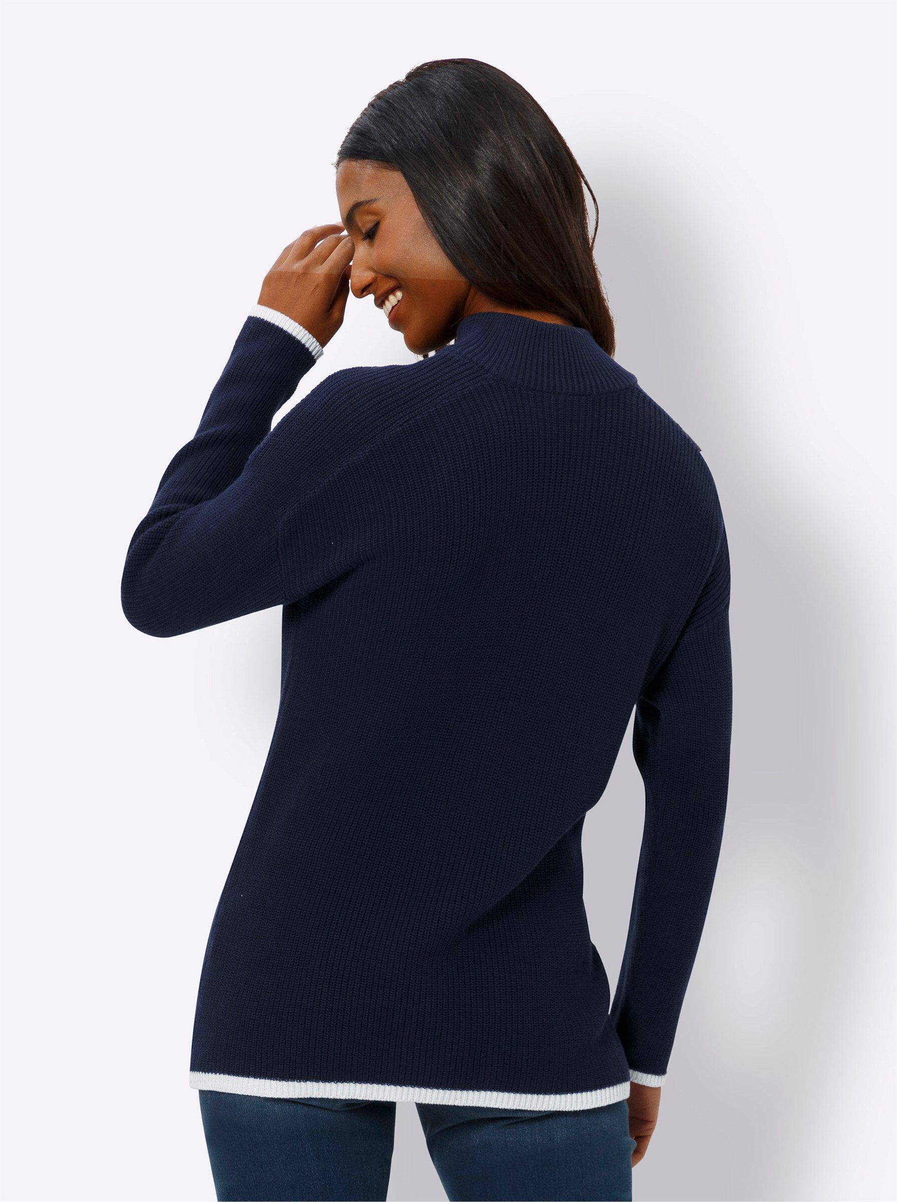 heine Strickpullover Troyer günstig online kaufen