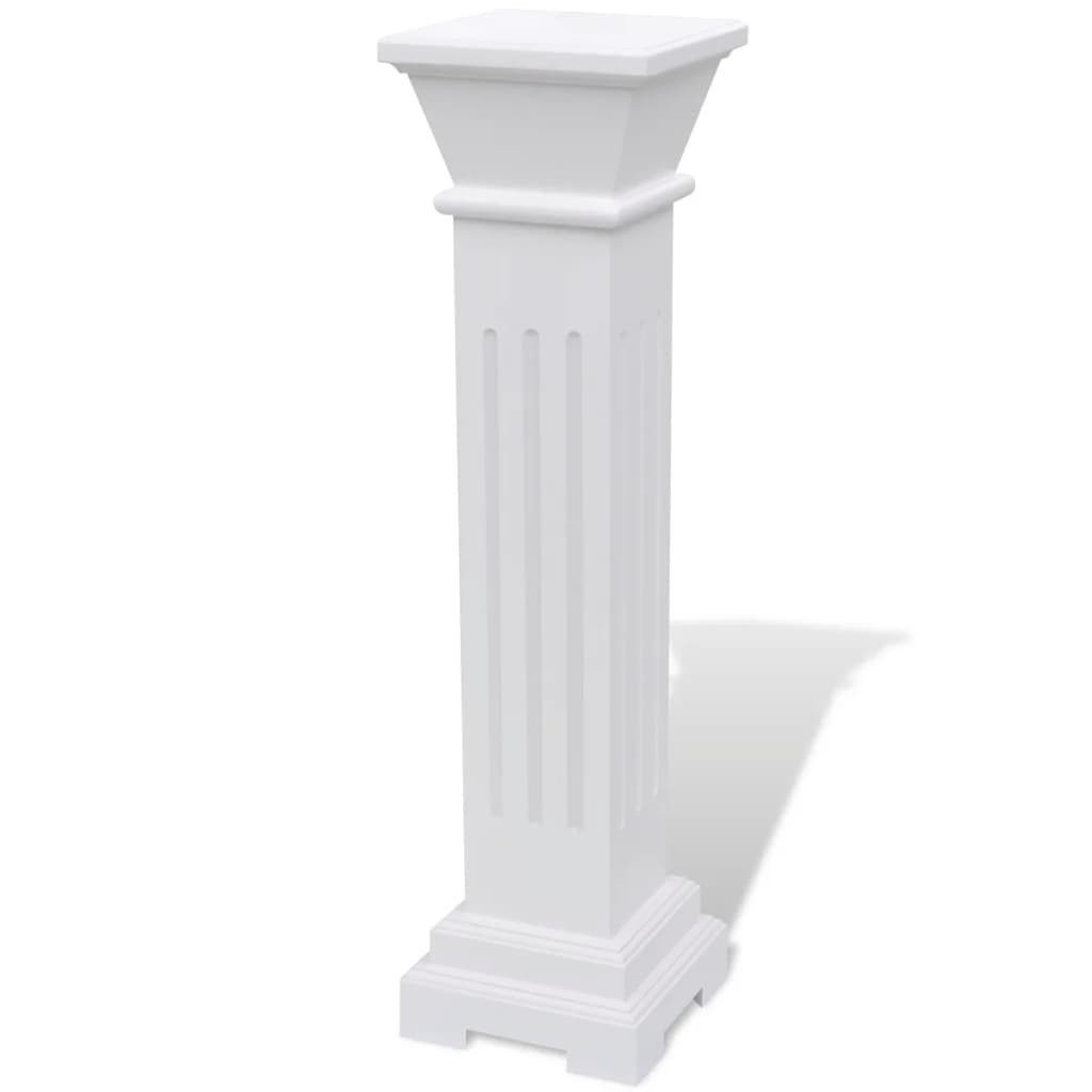 Blumenständer Säulen-Pflanzenständer Klassischer Stil Quadratisch MDF