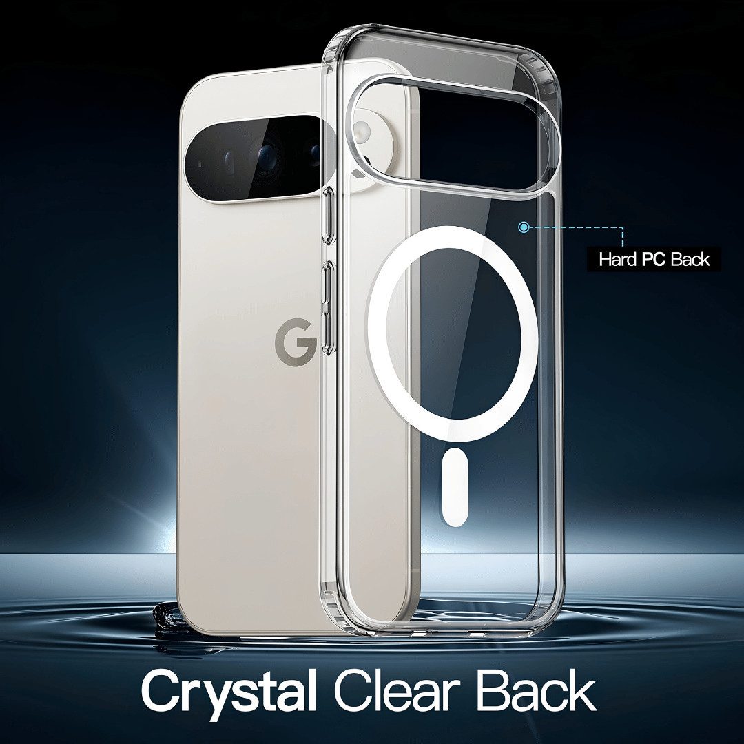 SmartUP Smartphone-Hülle für Google Pixel 10 Pro MagSafe Silikon Case Ultra Slim Transparent 6,3, MagSafe-Technologie, präzise Aussparungen