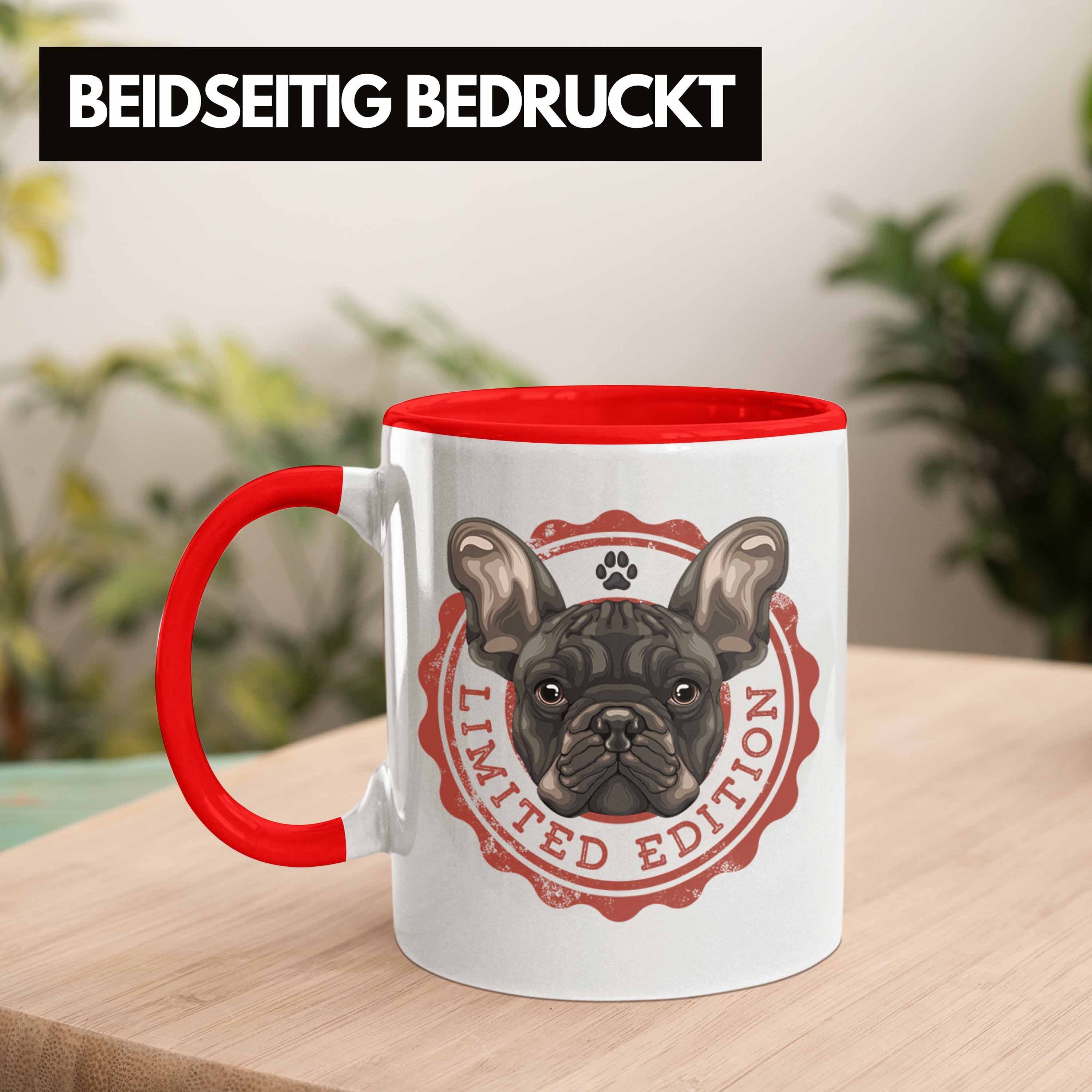 Trendation Tasse Boxer Hunde Tasse Hundebesitzerin Boxer Frauchen Geschenk Rot Herrchen Ges