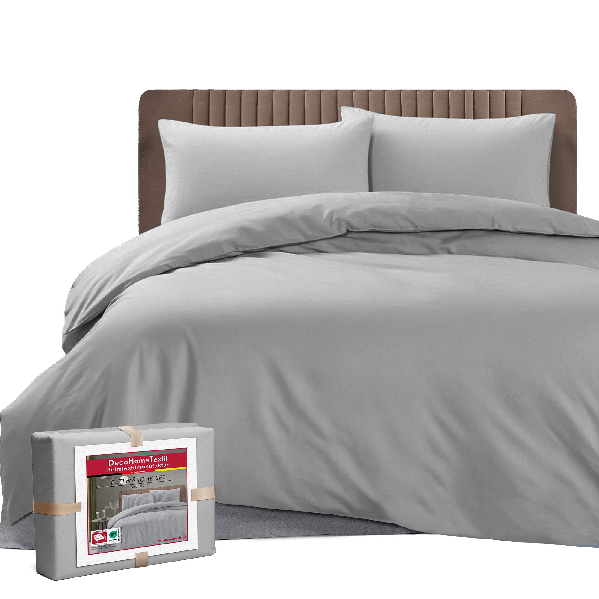 DecoHomeTextil Heimtextilmanufaktur Bettwäsche Set Bettgarnitur mit Reißver günstig online kaufen