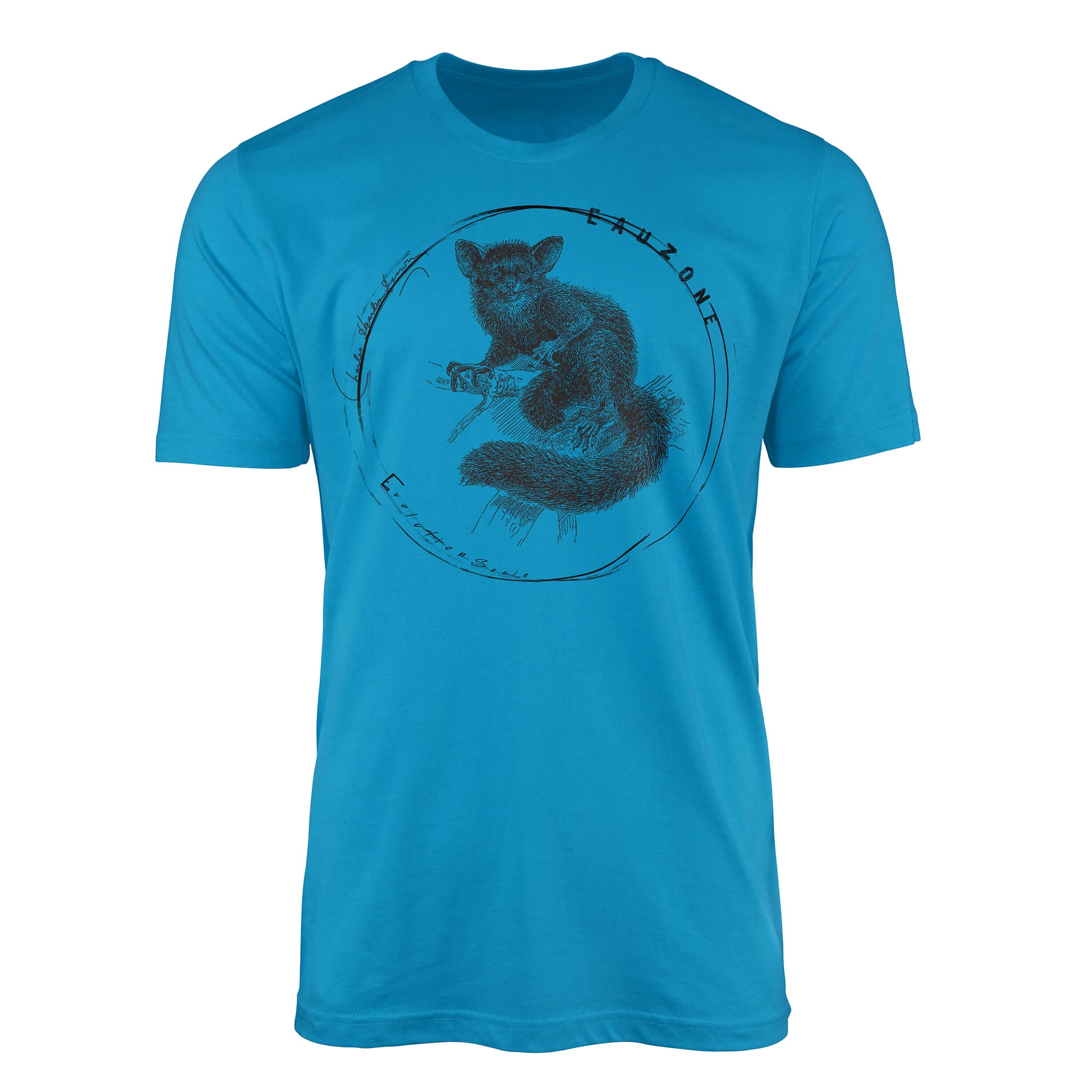Sinus Art T-Shirt Evolution Herren T-Shirt Fingertier Atoll