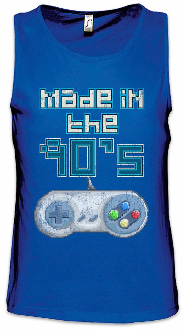 Tanktop Made In The 90's Ärmelloses T-Shirt Gamer Pixel Retro Joypad VG Arcade