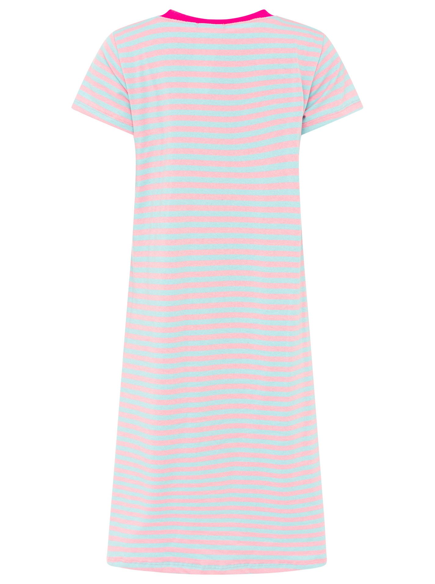 Zwillingsherz Sweatkleid Neon Streifen