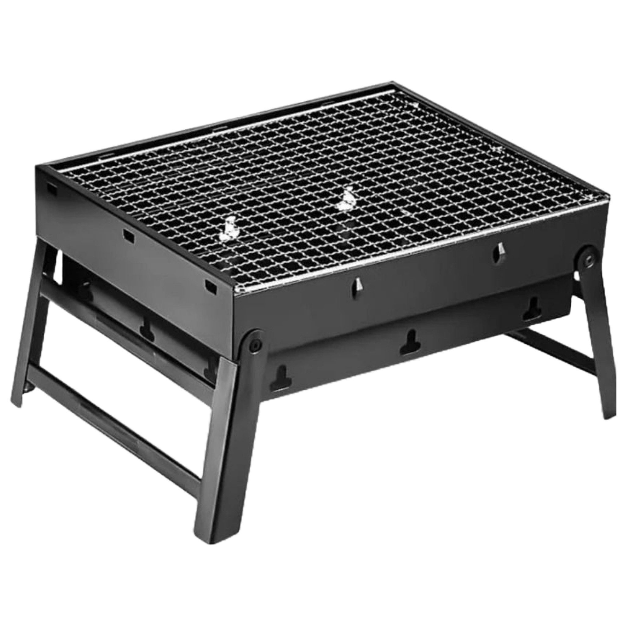 IMEX Tischgrill IMEX tragbarer mini BBQ Gill 44x29x23cm kompakt 1,5 kg