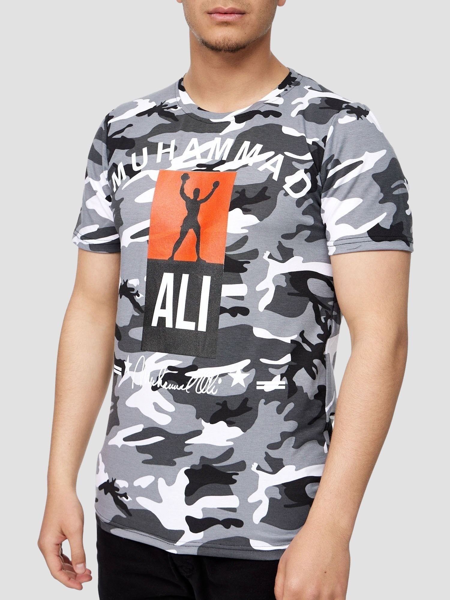 T-Shirt Casual Fitness (Shirt 1-tlg) Freizeit John Camo Kayna Kurzarmshirt John 3732 Kayna Weiß T-Shirt Tee, Polo