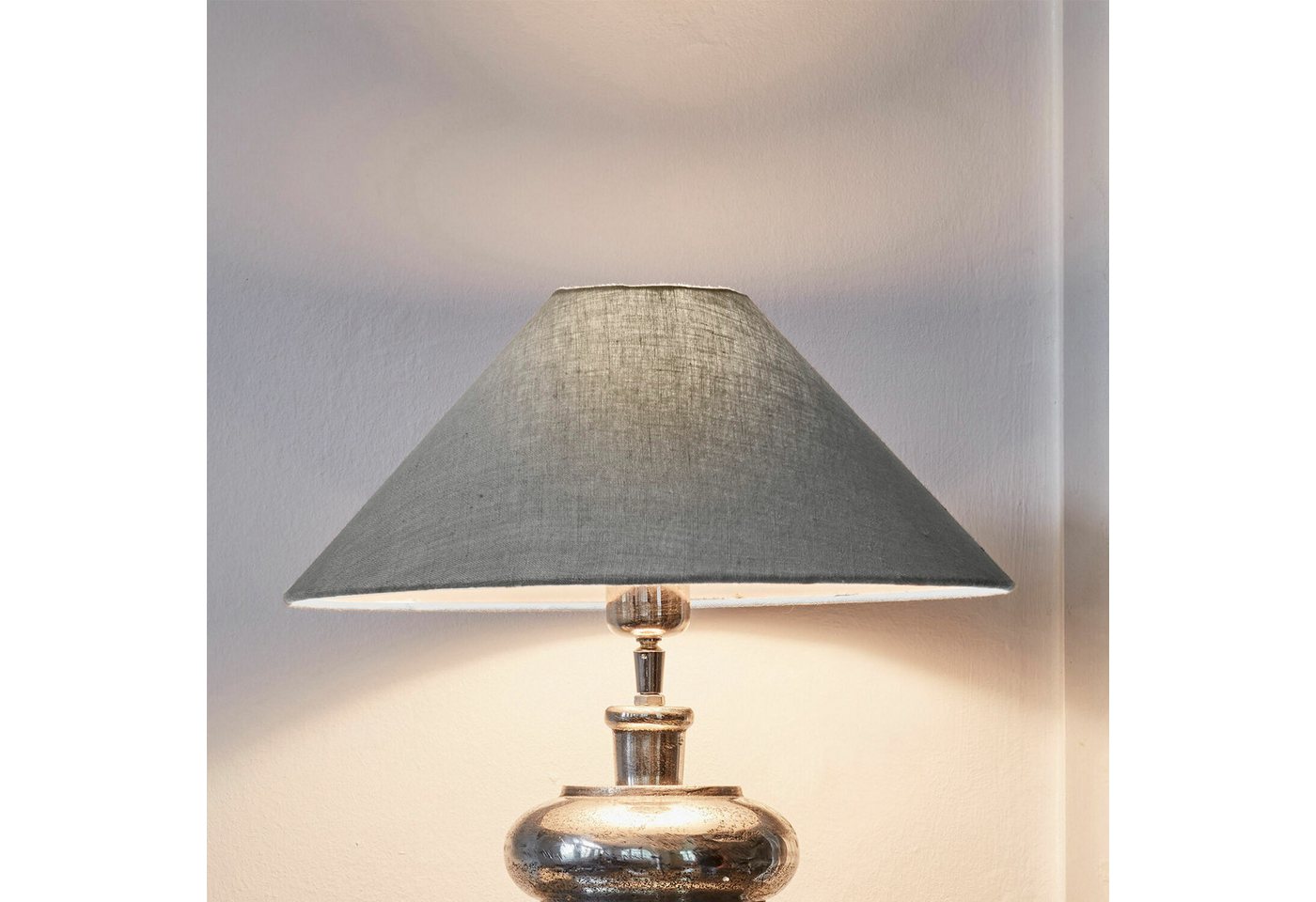 Mirabeau Lampenschirm Lampenschirm Emmera taupe
