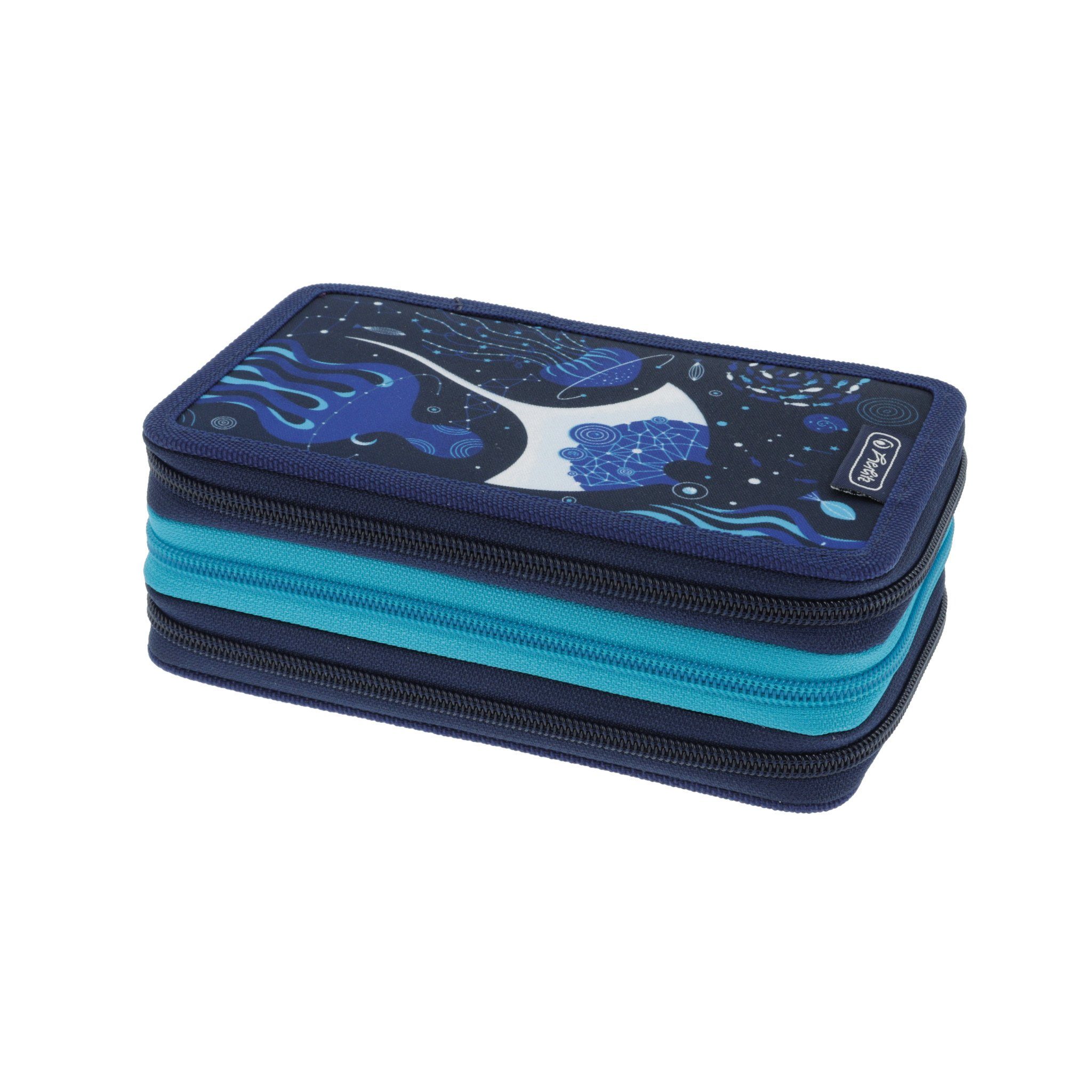 Federmäppchen herlitz TriCase 31teilig Deep Ocean