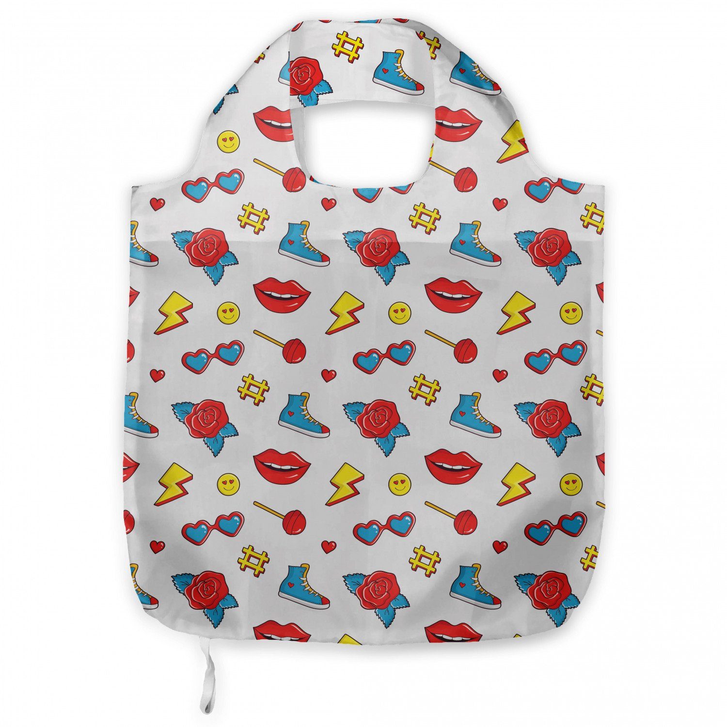 Damen Alle Damentaschen Abakuhaus Tragetasche Praktische Einkaufstaschen Umweltfreundliche Wiederverwendbare, emoji Hipster-Pop-