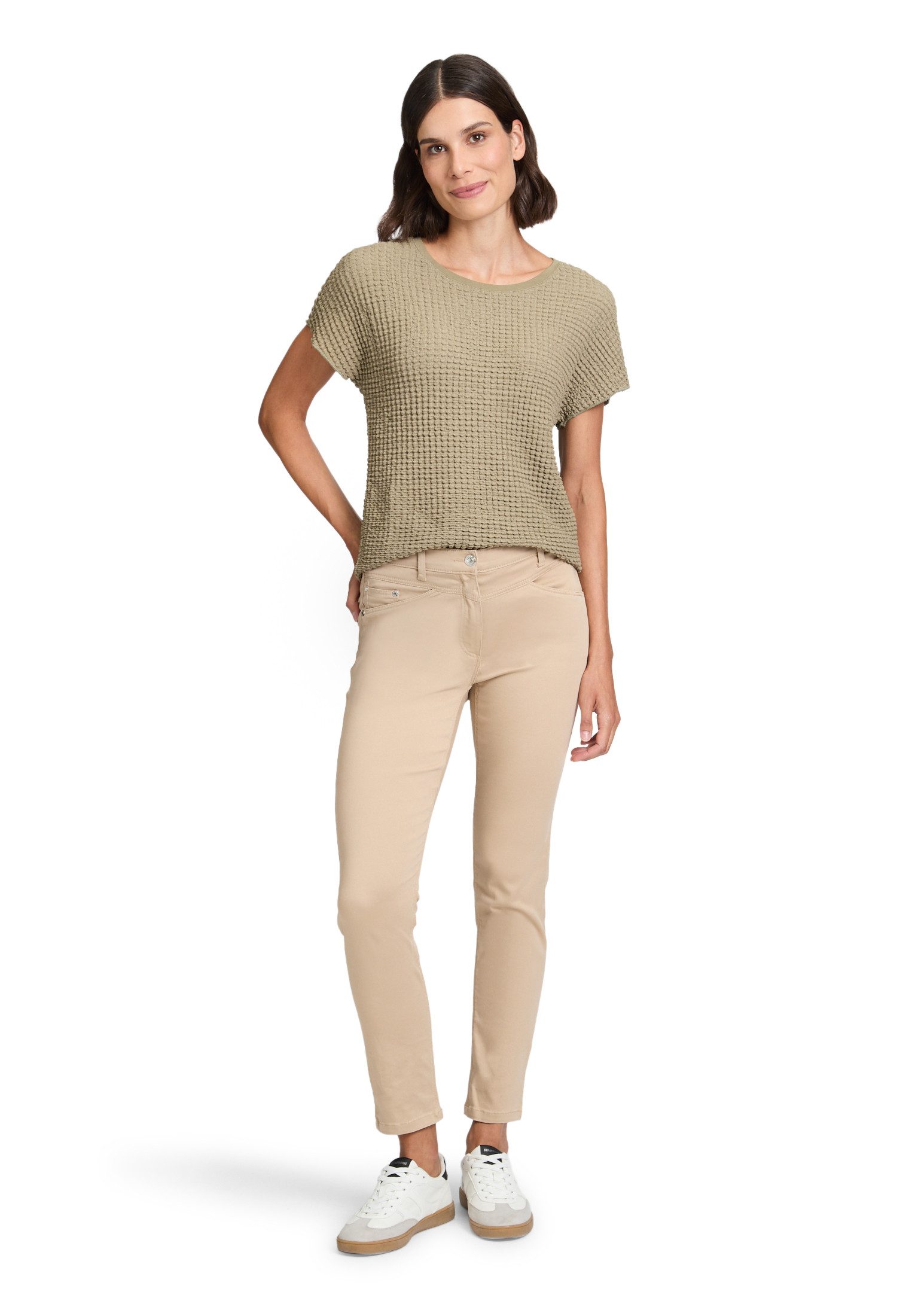 Betty Barclay Kurzarmshirt Damen mit U-Boot-Ausschnitt (1-tlg) Material