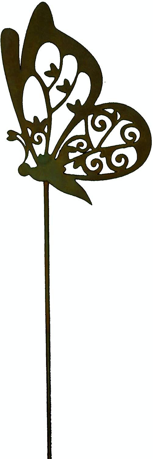 Rostikal Gartenstecker Schmetterling Deko Blumenstecker Echter Rost günstig online kaufen