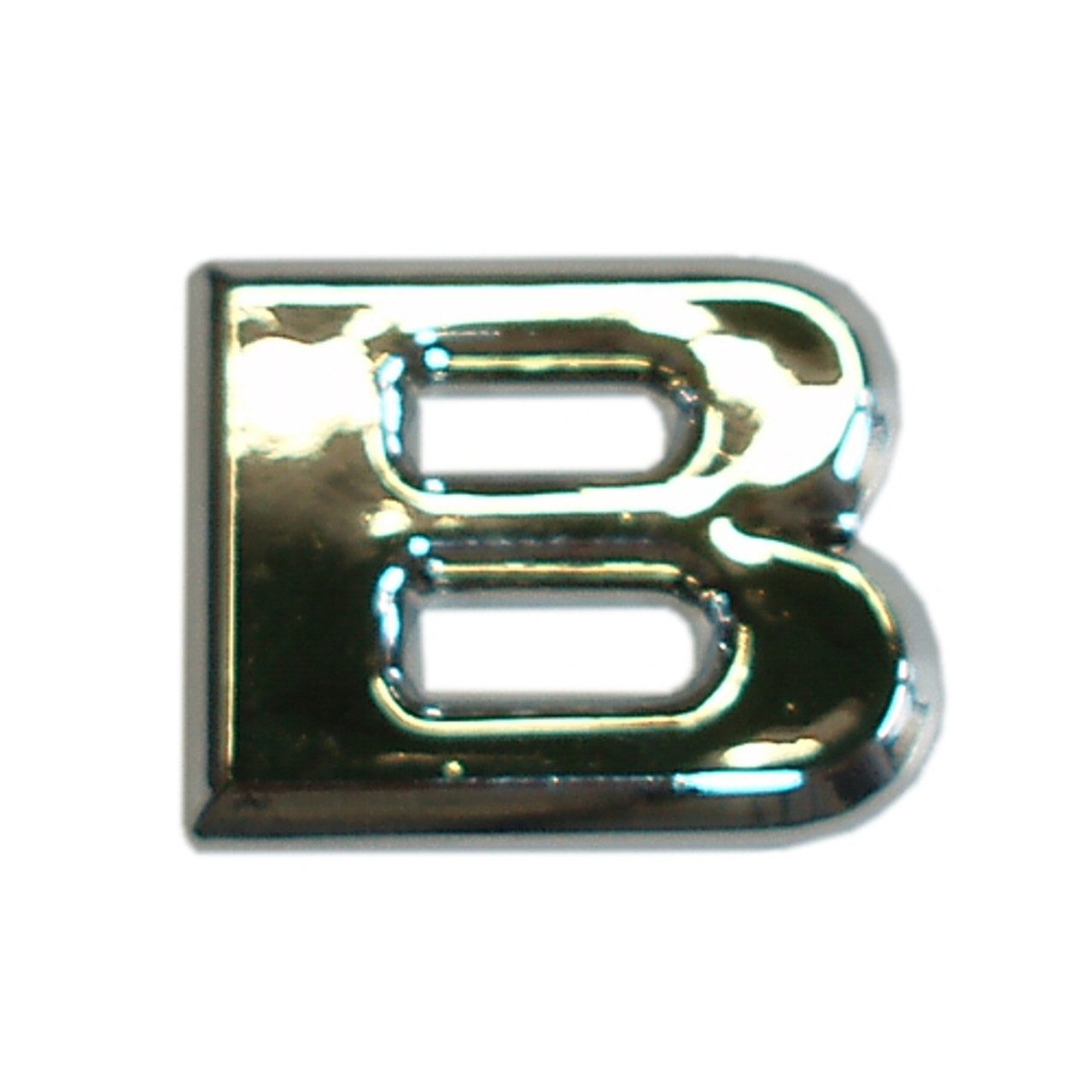 Hermann Schütz Aufkleber Hermann Schütz 3D-Relief-Chrome-Buchstabe B