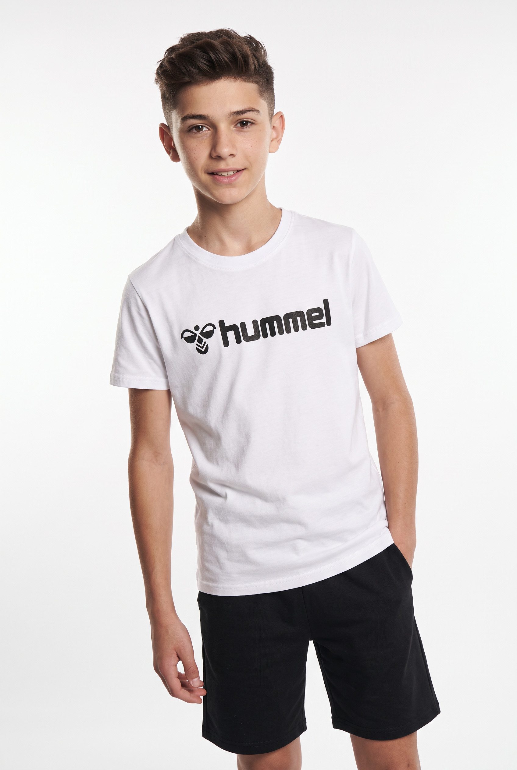 hummel T-Shirt HMLGO 2.0 LOGO T-SHIRT S/S KIDS für Kinder und Jugendliche, kurzärmlig, mit Rundhalsausschnitt