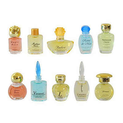 Maximex Küchenorganizer-Set Parfum Miniatur-Set, 10-teilig, französische Eaux de Parfums, dekorative Flakons