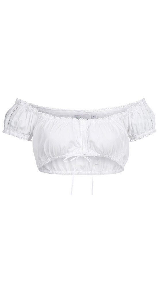 Dirndlbluse Dirndlbluse Carmen Annamirl in Weiß von Nübler