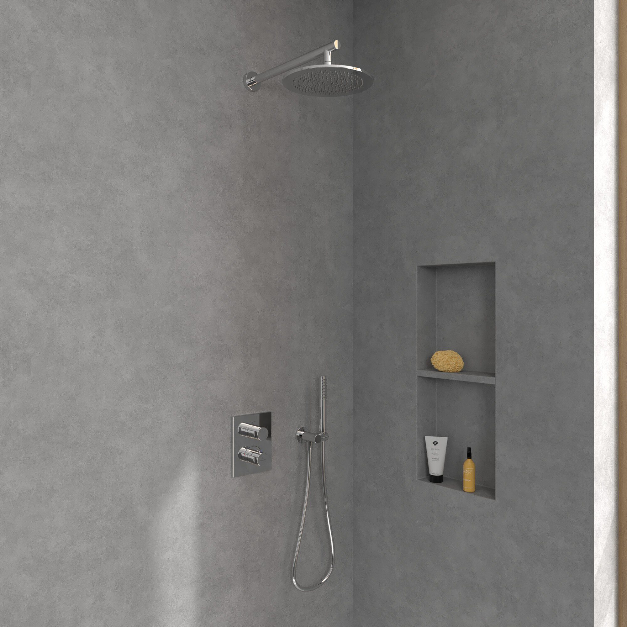 Villeroy & Boch Regenduschkopf Universal Showers, Regenbrause 250 mm, Rund - Chrom