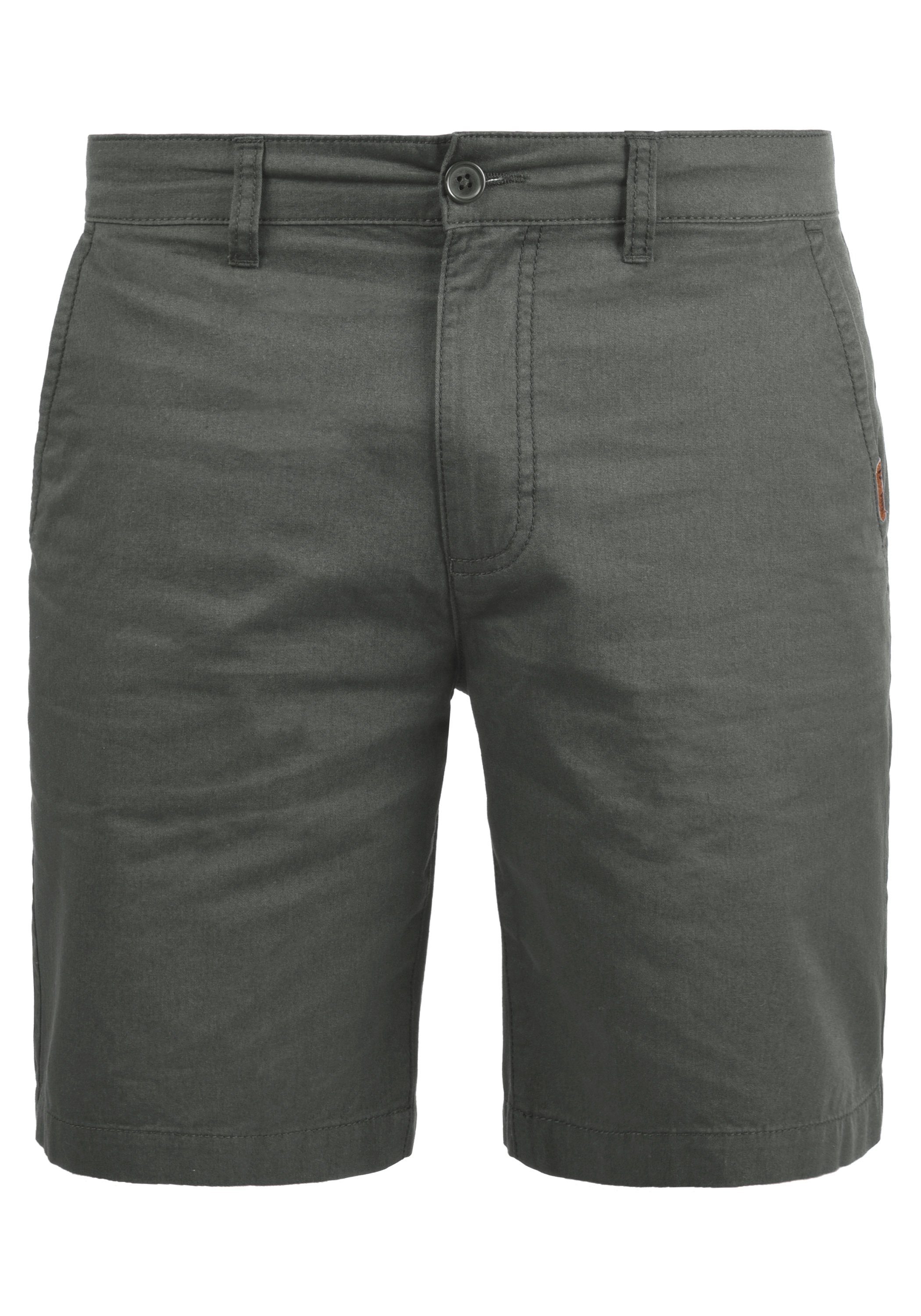 zwei mit SDThement (2890) Dark Gesäßtaschen !Solid Grey Chinoshorts Hose verdeckten kurze