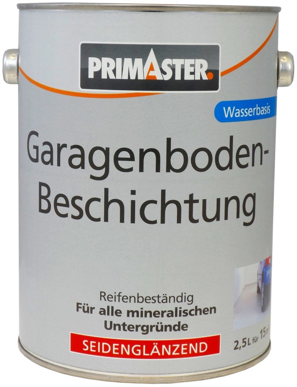 L Primaster lichtgrau Garagenbodenbeschichtung Primaster Zementfarbe 2,5