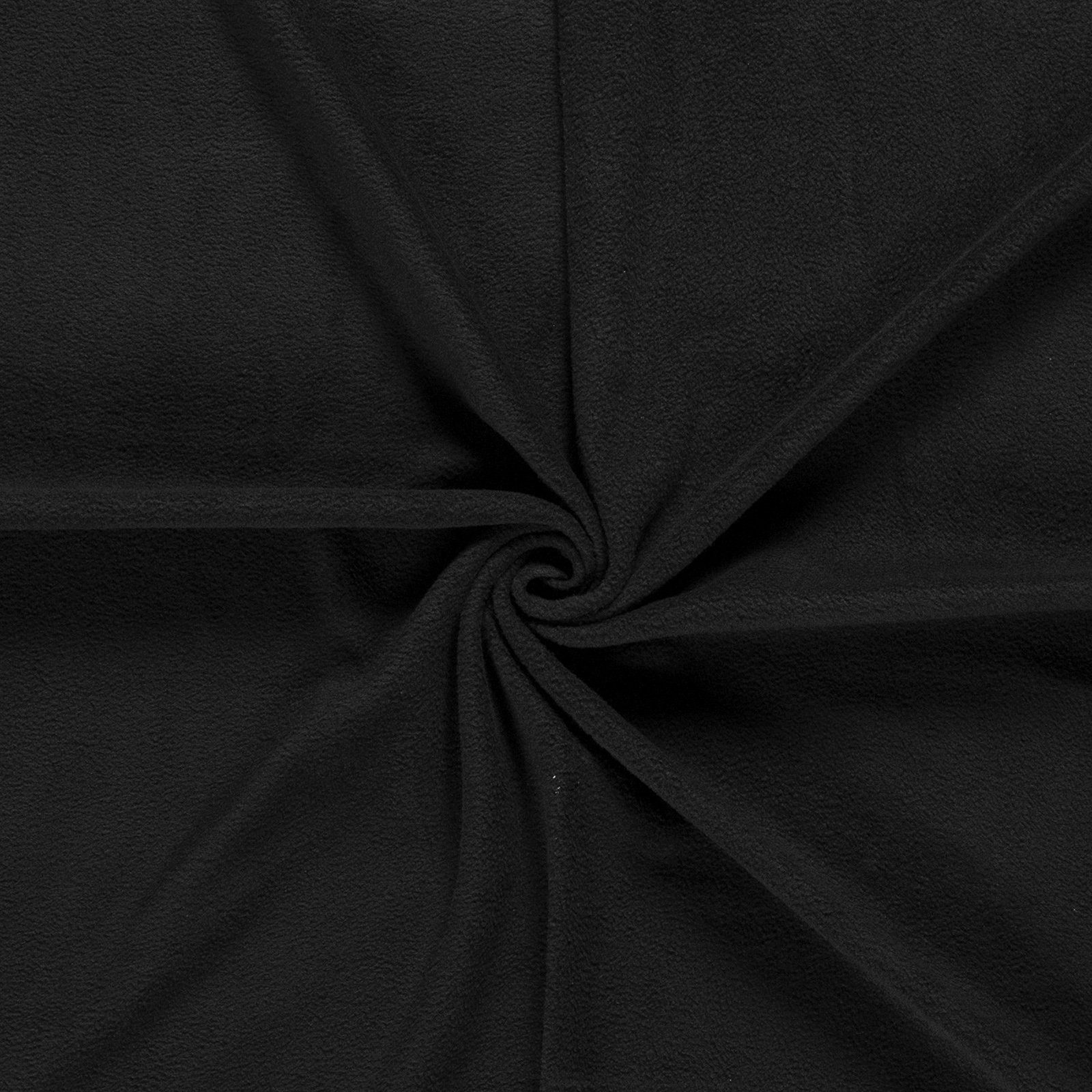maDDma Stoff Fleecestoff Vliesstoff Fleece Stoff Zuschnitt ab 0,5m Meterware, schwarz