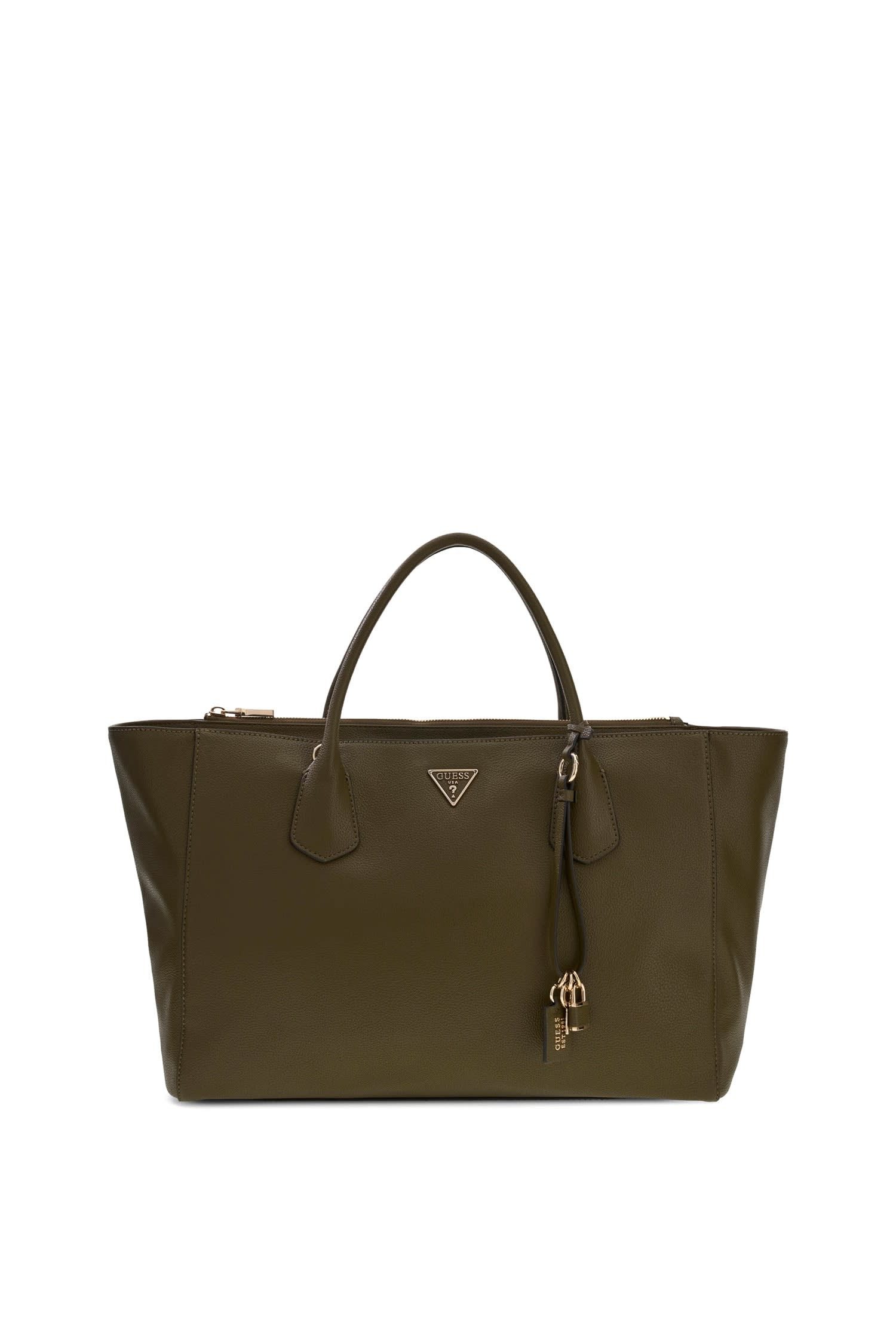 Guess Shopper MARISSA TECH TOTE (Set, Abnehmbarer Schlüsselanhänger), Damen Einkaufstasche, Umhängetasche, mit annehmbarem Schulterriemen