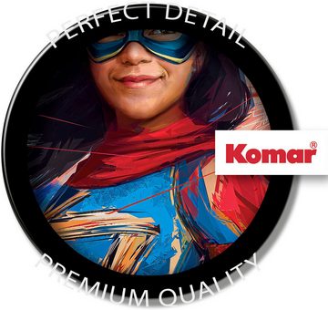 Komar Leinwandbild Keilrahmenbild - Miss Marvel - Größe 40 x 40 cm, Disney (1 St)