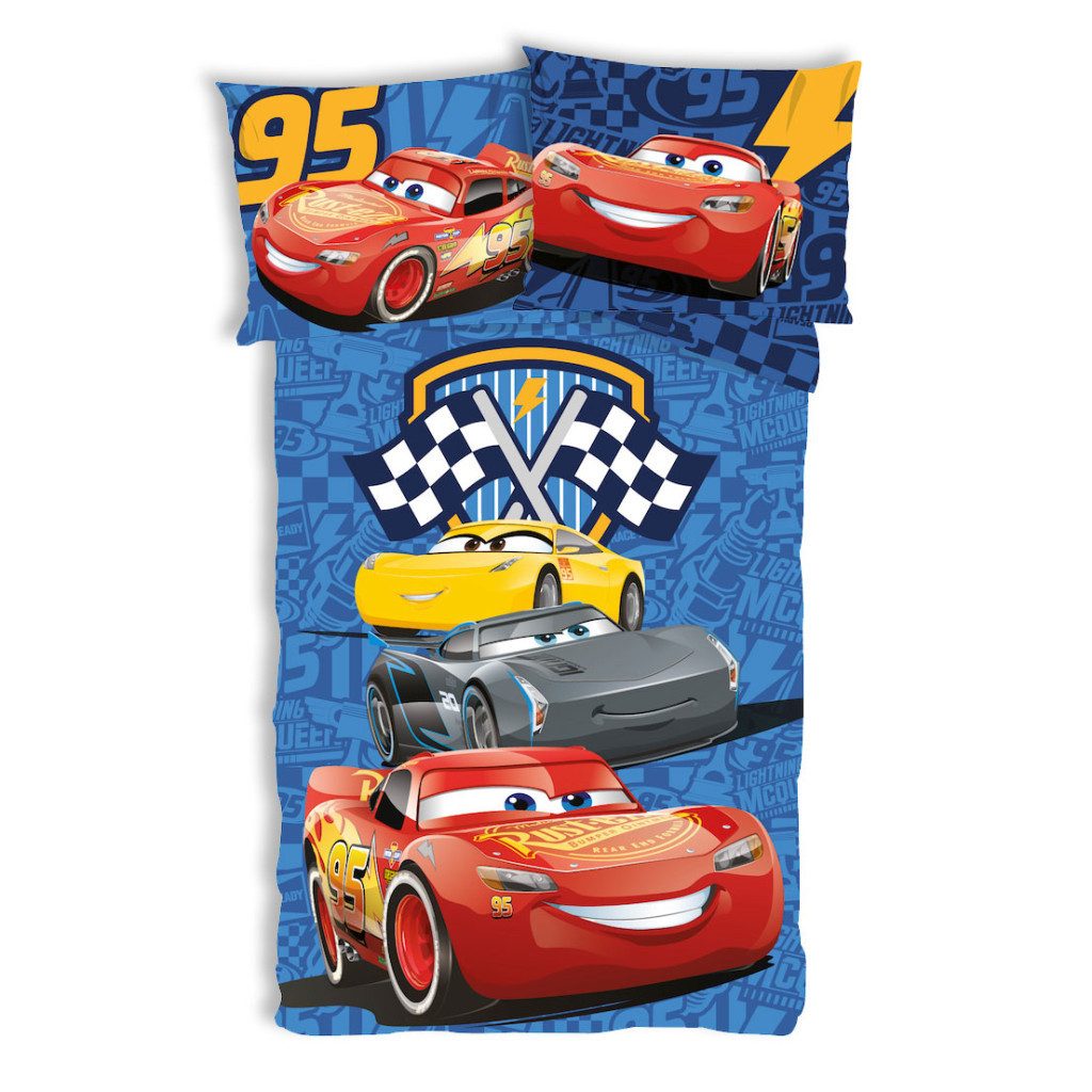 Disney Bettwäsche Disney Cars Track Stars günstig online kaufen