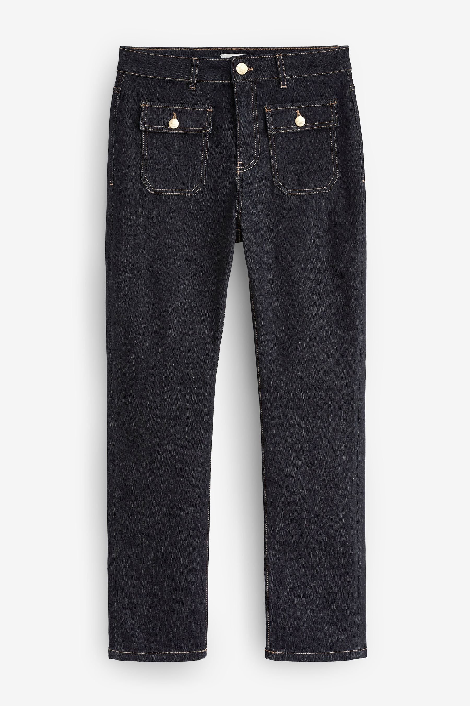 Next Straight-Jeans Premium Fronttasche mit Bein Jeans und geradem (1-tlg)