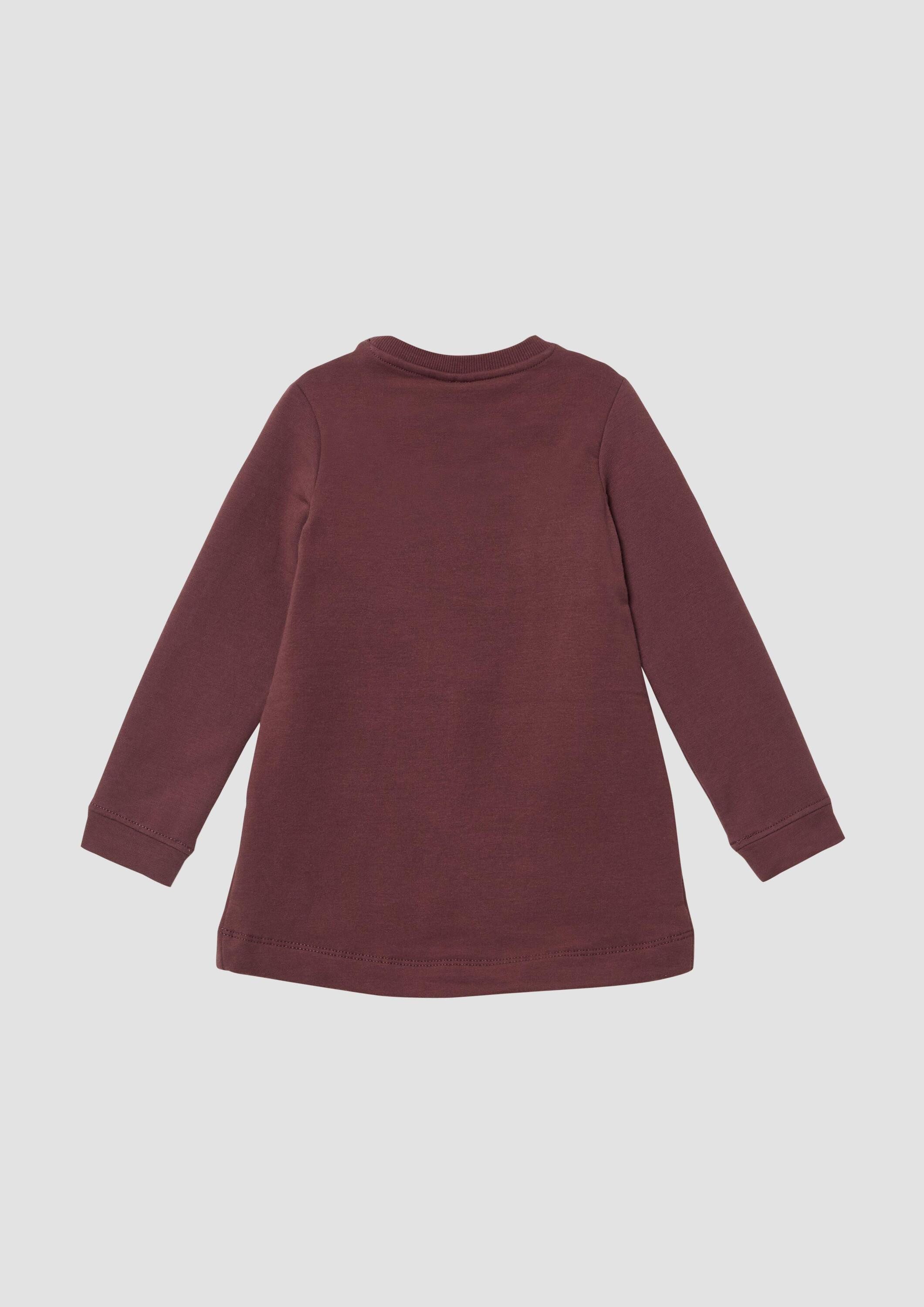 s.Oliver Sweatshirt Sweatshirt Sweatshirt mit überlappendem Saum und kuscheliger Innenseite