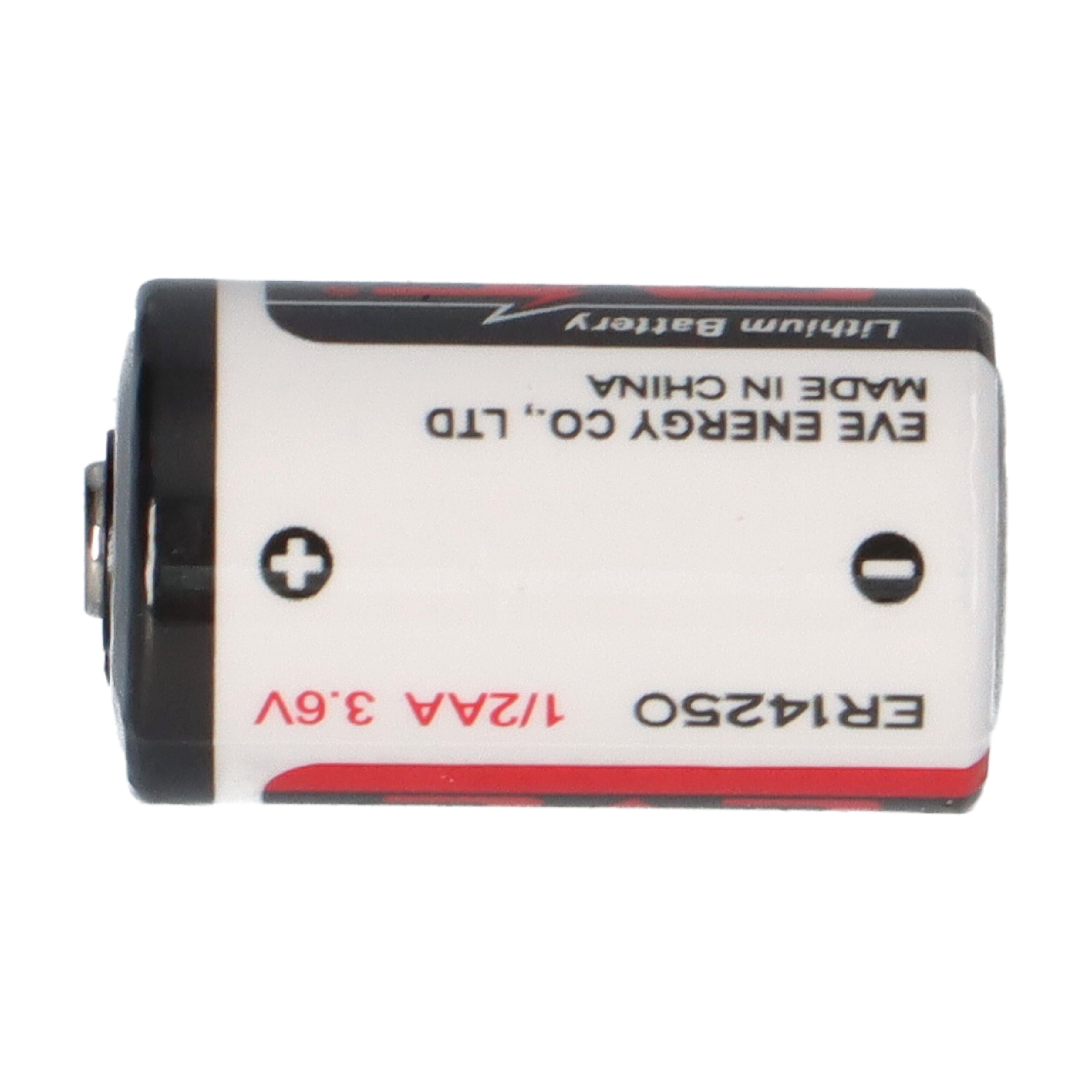 EVE 5x EVE Lithium 3,6V Batterie ER14250 1/2 AA ER 14250 + Box Batterie