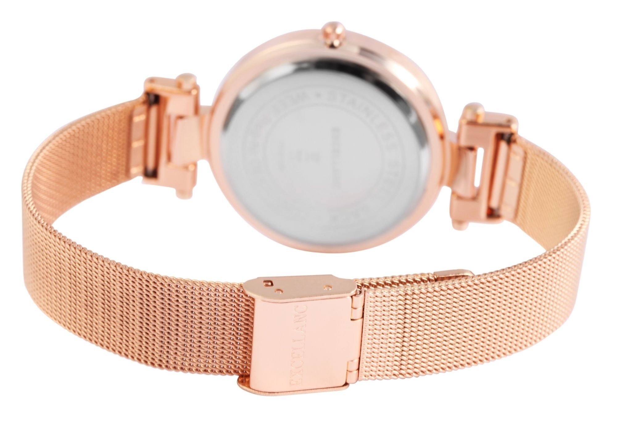 EXCELLANC Quarzuhr Mineralglas, Damenuhr Edelstahl