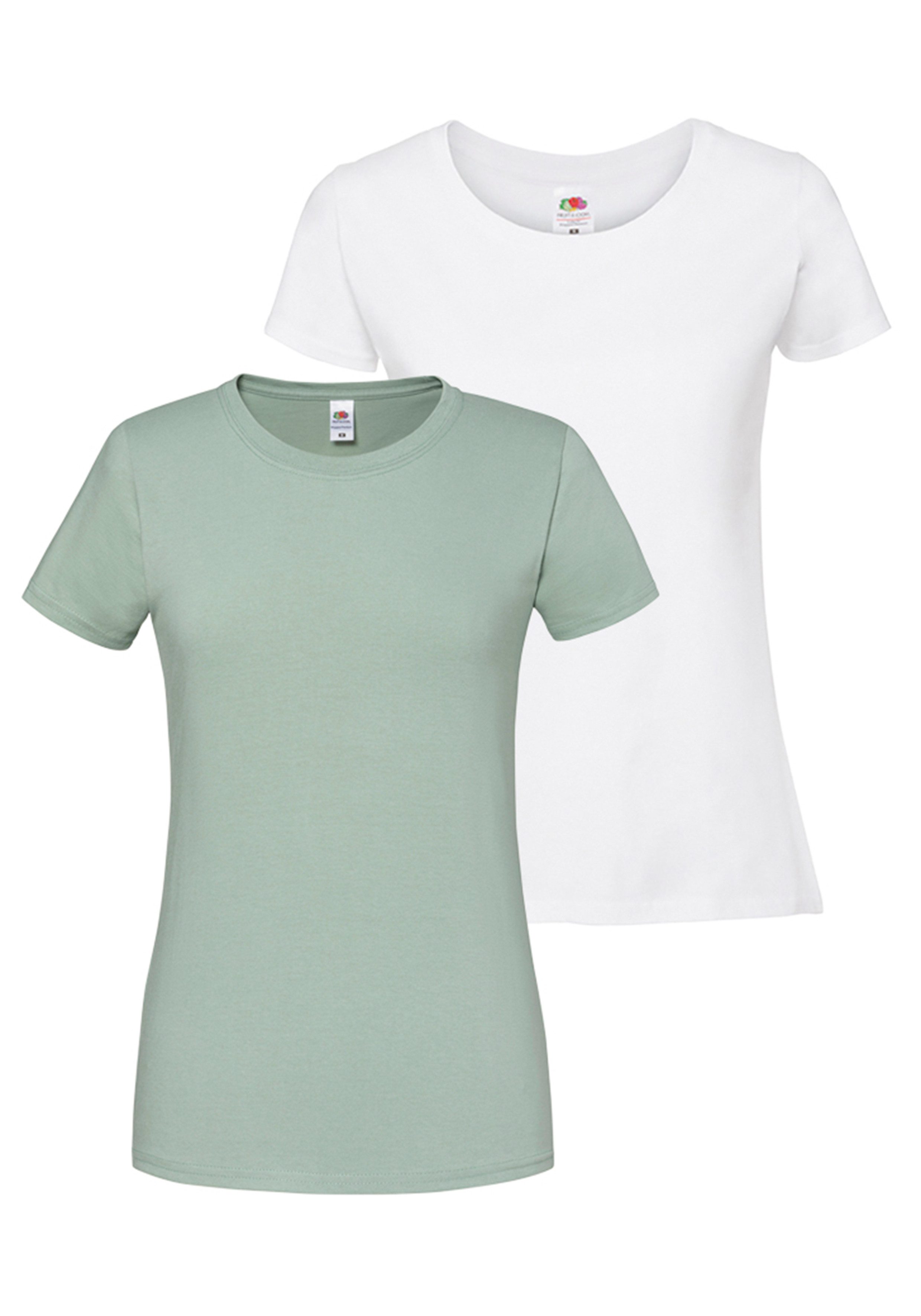 Fruit of the Loom Rundhalsshirt Lady Fit Premium (Packung, 2-tlg., 2er-Pack günstig online kaufen