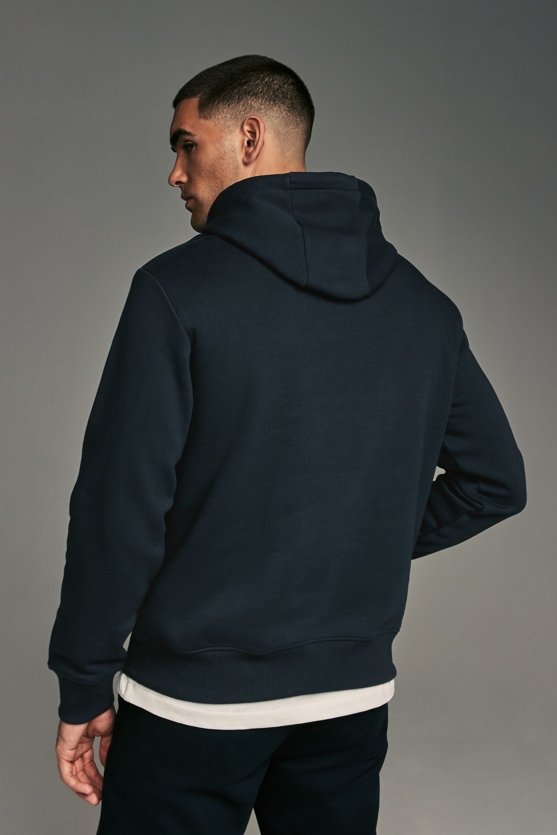 Next Kapuzensweatshirt Meliertes Kapuzensweatshirt in Blockfarben günstig online kaufen