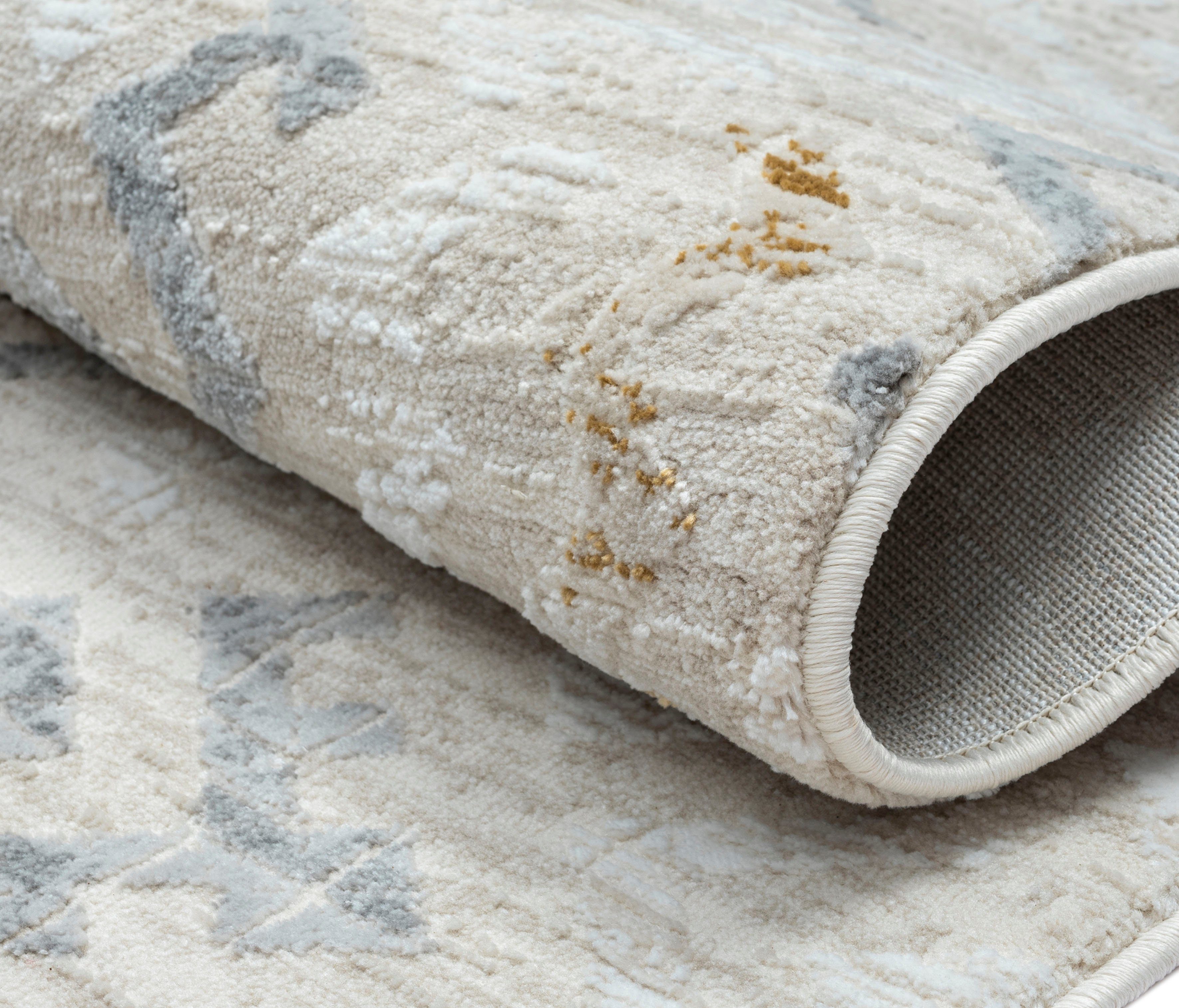 Myflair Möbel & Accessoires Teppich My Type, rechteckig, Höhe: 10 mm, Kurzflor, Ethno-Style, besonders weich durch Microfaser, mit Fransen