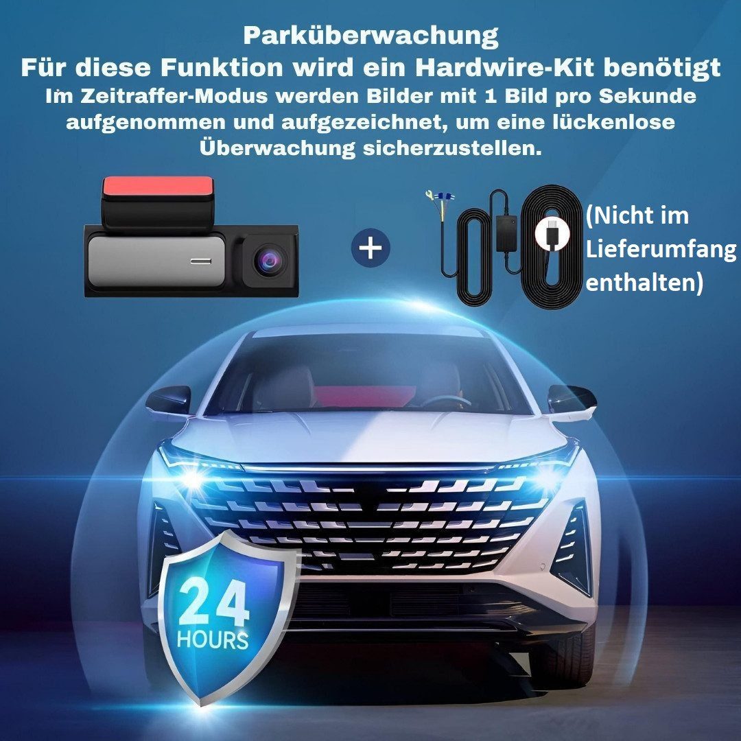 Goldstern-Tech K803 DriveVision Dashcam (Dual-Kamera Autorekorder mit GPS, Dual 4K+2.5K, GPS, 5 GHz WLAN, Parkmodus, IPS-Display)