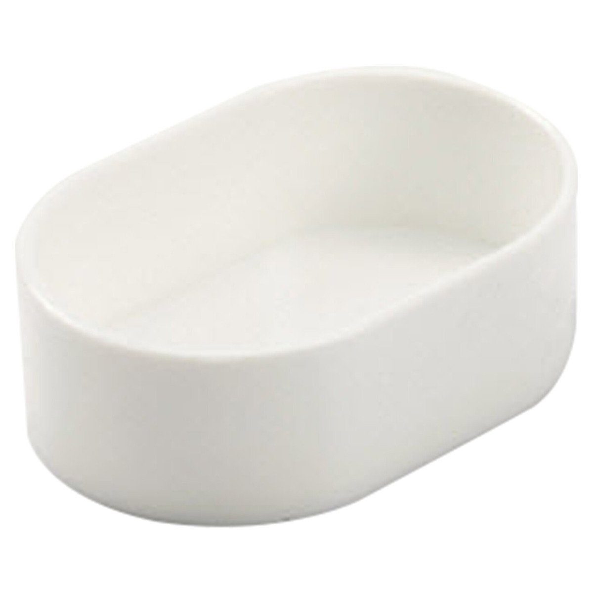Futternapf Schälchen oval weiß