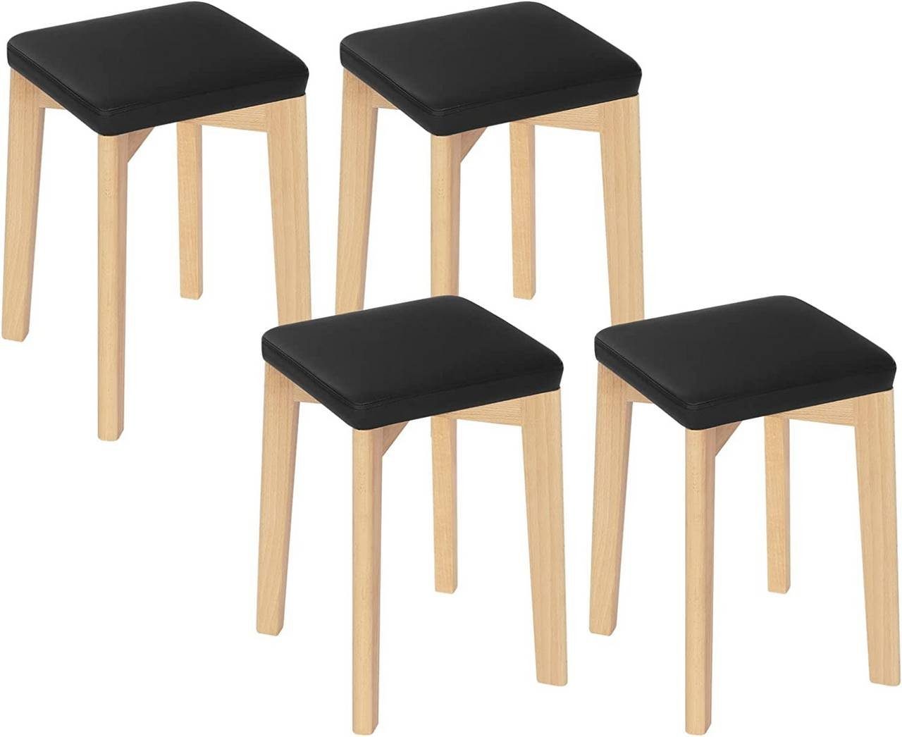 Woltu Esszimmerstuhl (4 St), Massivholz, Holzhocker günstig online kaufen