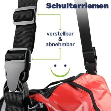 Gravidus Fahrradtasche 2x LKW-Plane Fahrradtasche Fahrrad Gepäckträgertasche Wasserdicht Rot