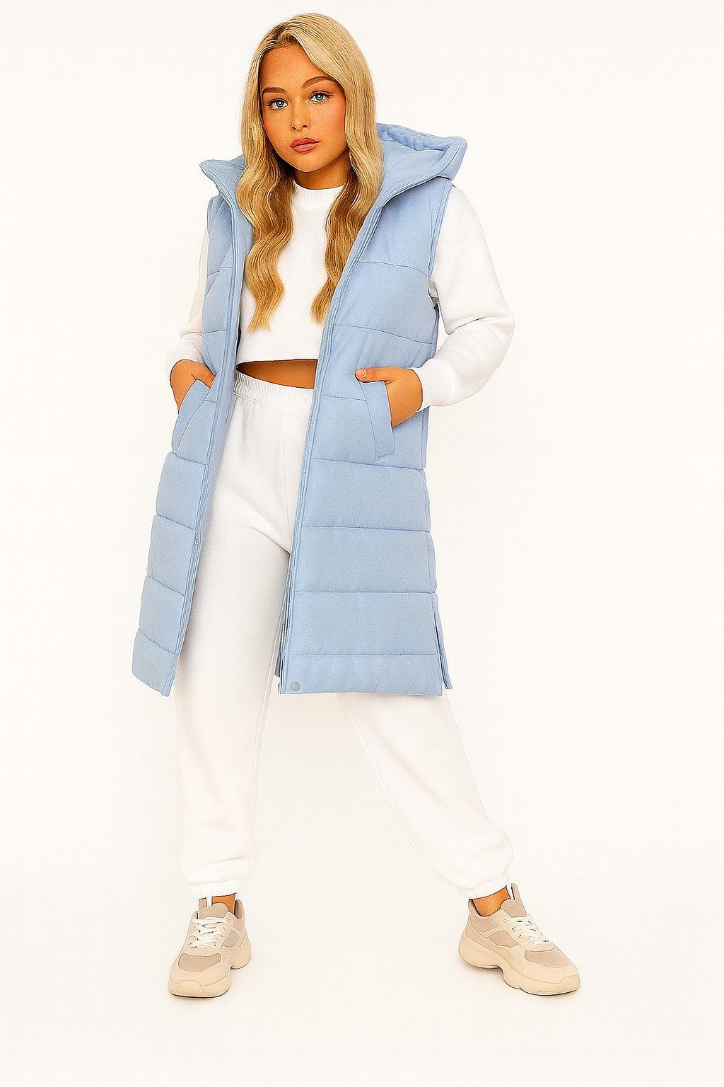 Worldclassca Steppweste Worldclassca Steppweste Kapuze Weste Ärmellos Outdoor Übergangsjacke