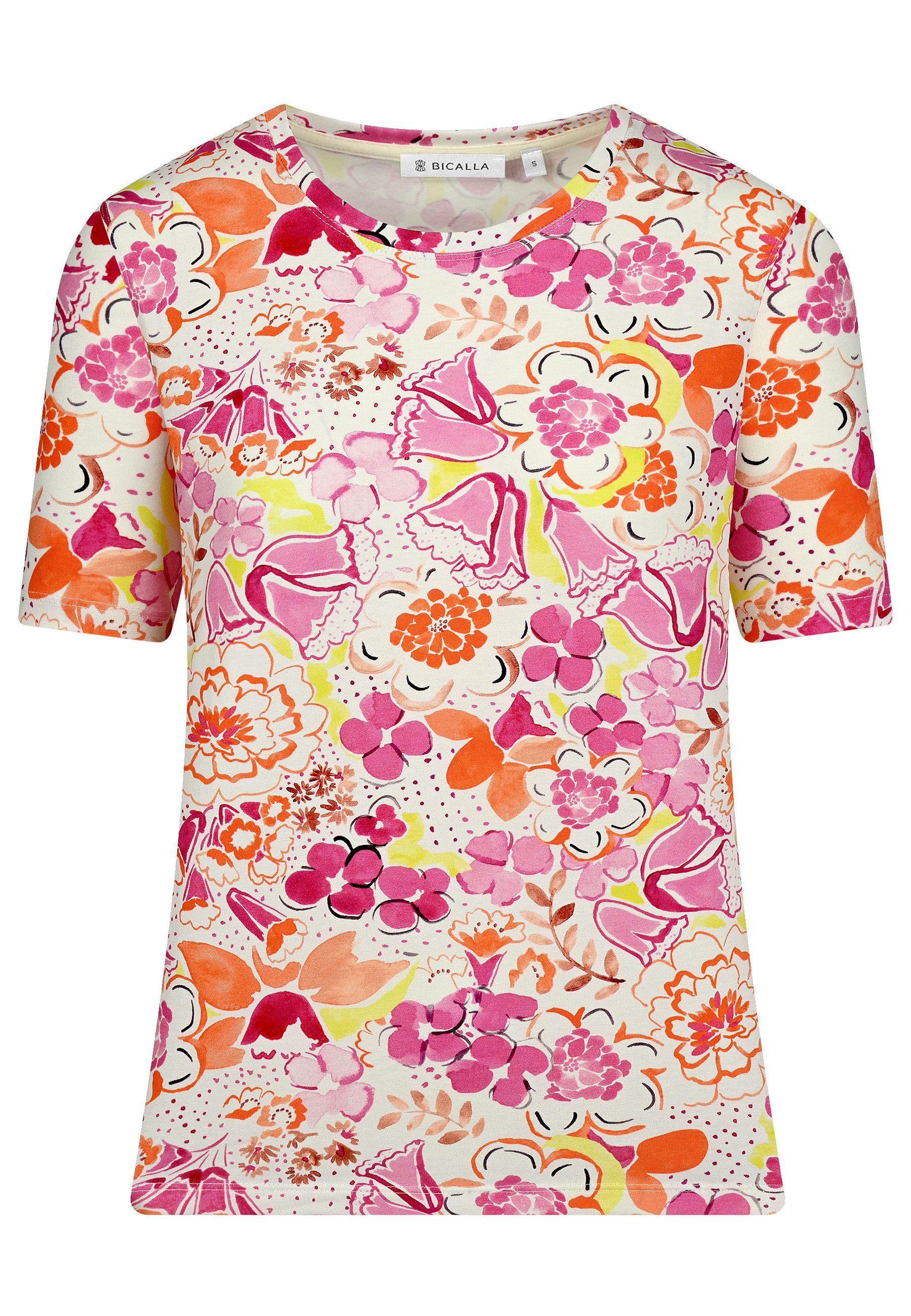 BICALLA T-Shirt Shirt mit Blüten-Print in günstig online kaufen