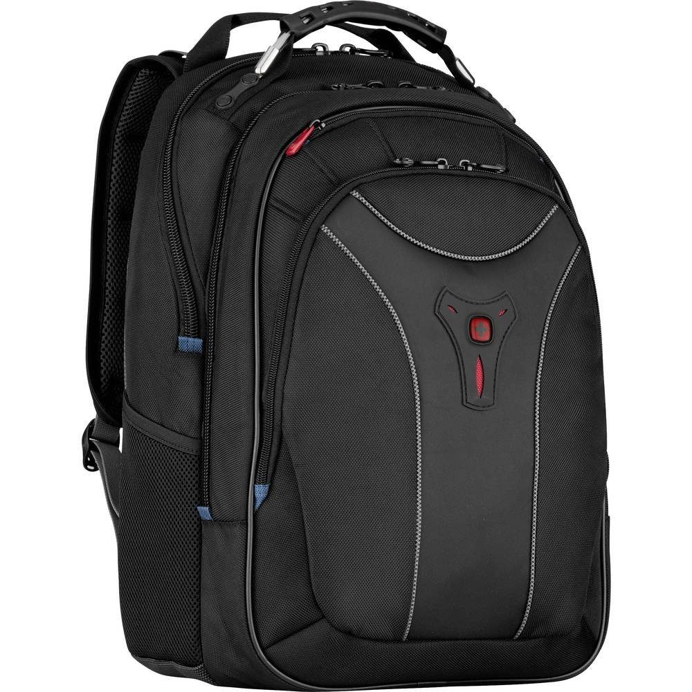 Wenger Laptoprucksack Carbon, schwarz, für Laptops bis 17,3 Zoll, Passend  für 38,1 cm (15) bis 43,9 cm (17,3) Notebooks