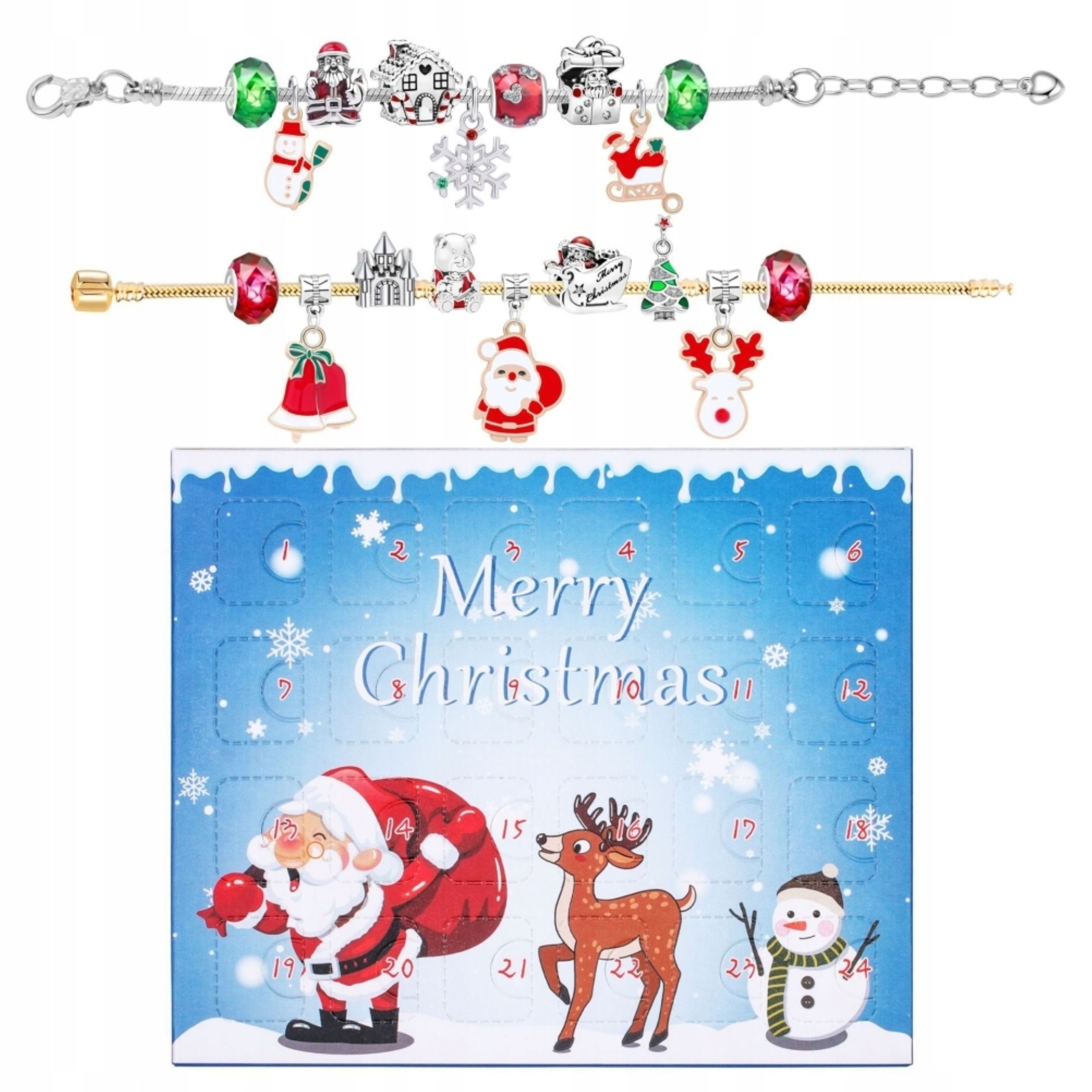 Festivalartikel Adventskalender Adventskalender 2025 Mädchen – DIY Armband Schmuck Bastelset (1-tlg)